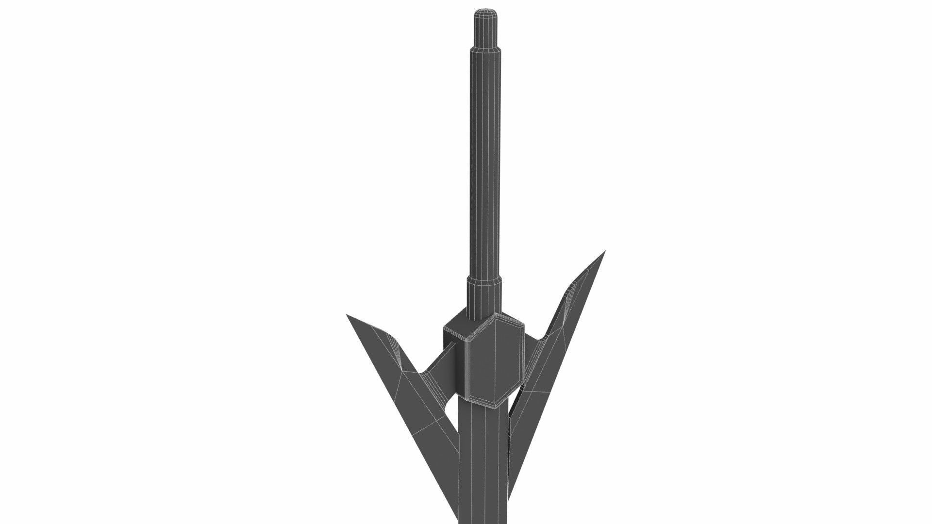 Sword 16 Low-poly 3D model_6