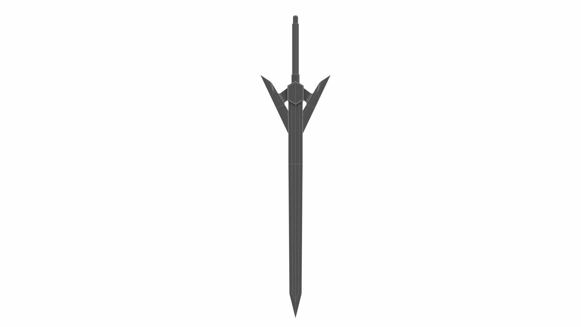 Sword 16 Low-poly 3D model_5
