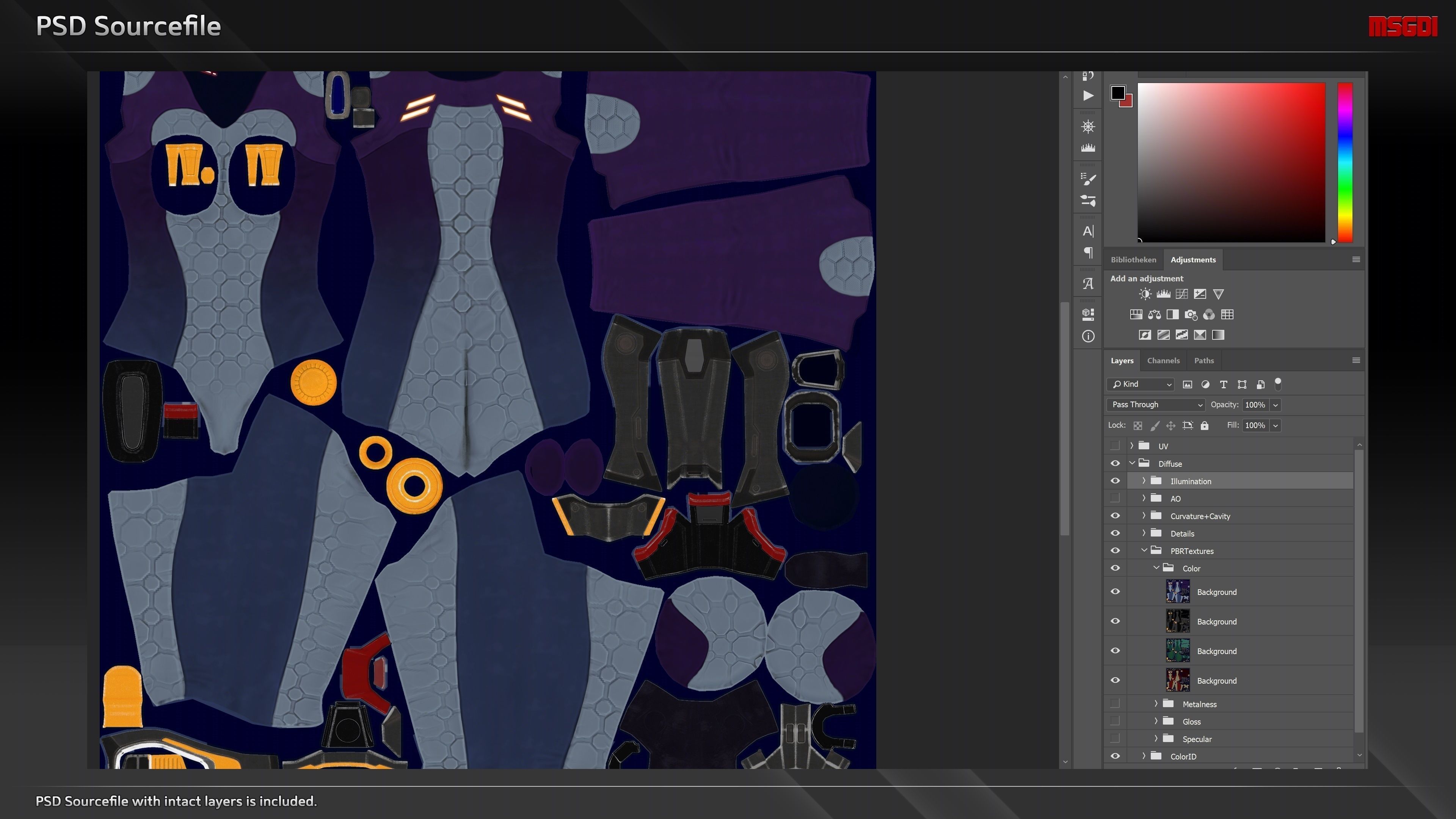 Scifi Scout Liz Low-poly 3D model_16