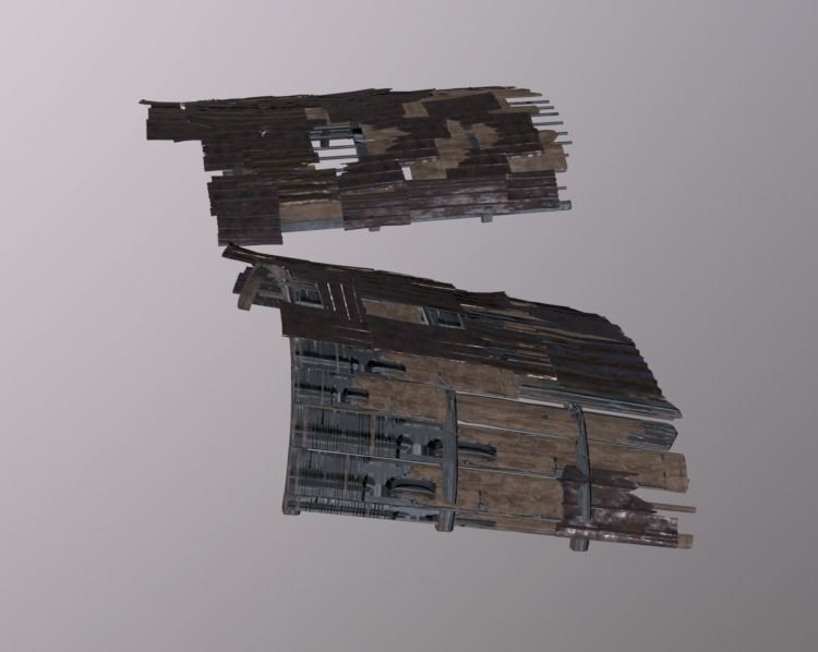 Slum Roof Pack Low-poly 3D model_4