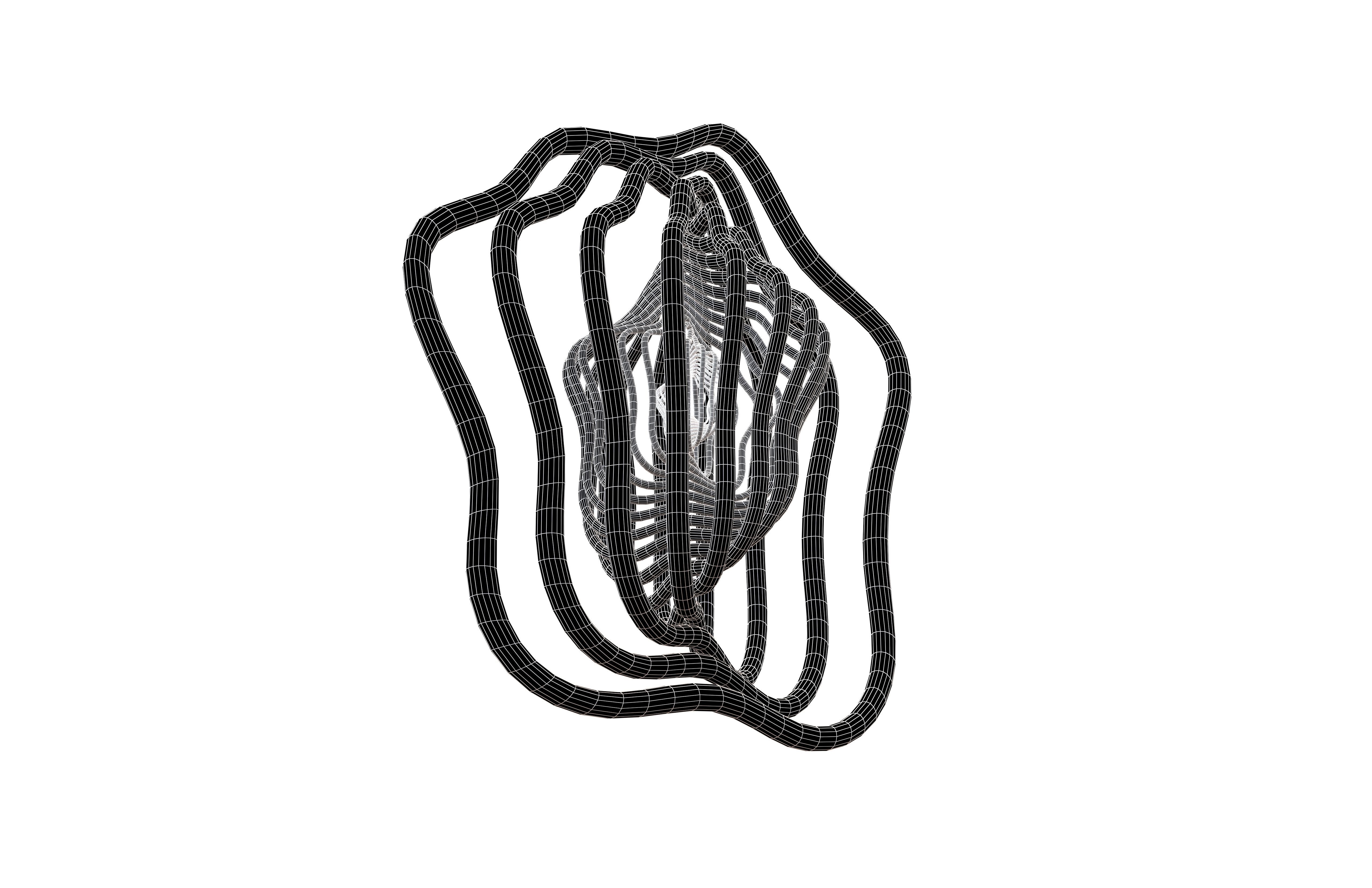 Abstract Sphere v9 003 Low-poly 3D model_7