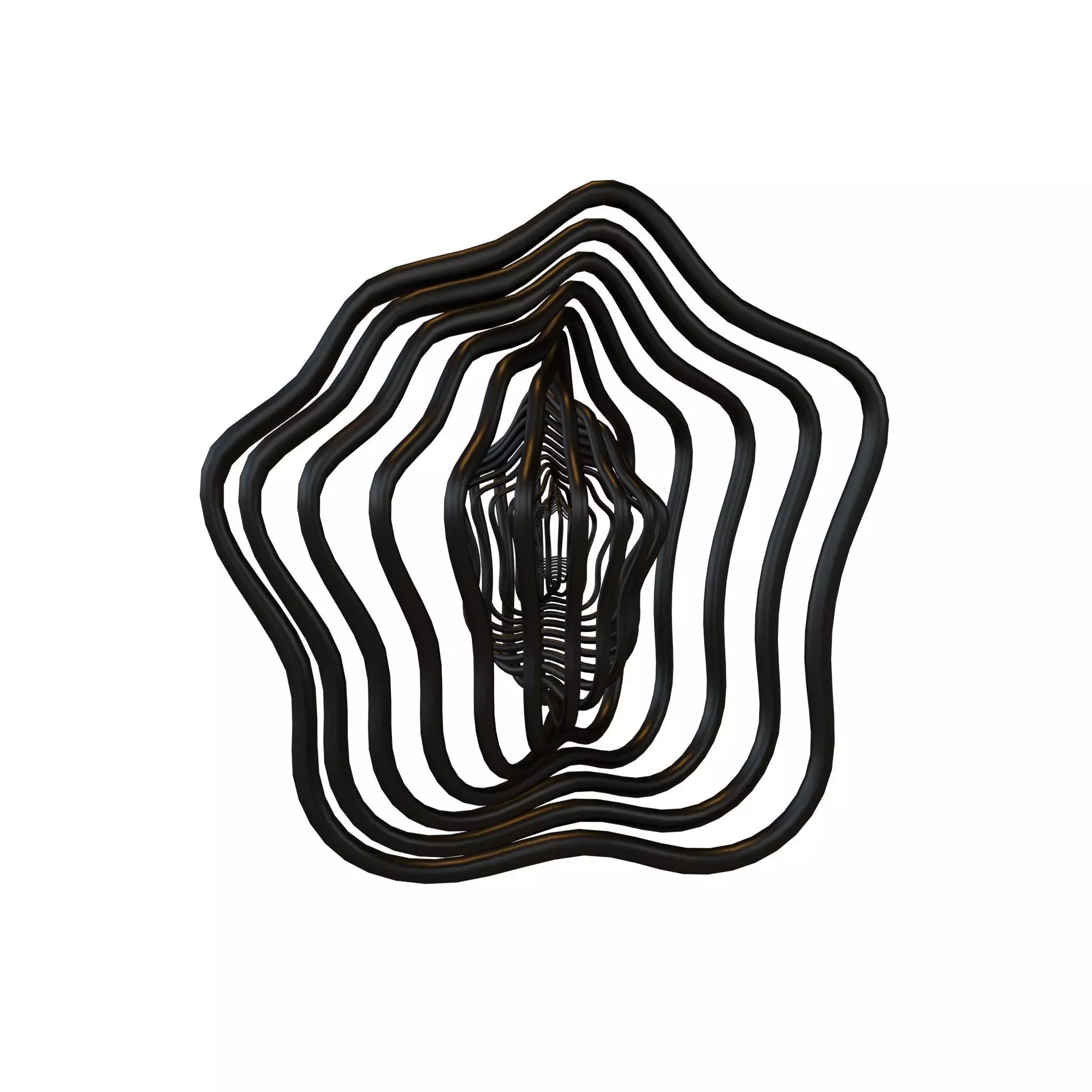 Abstract Sphere v9 003 Low-poly 3D model_0