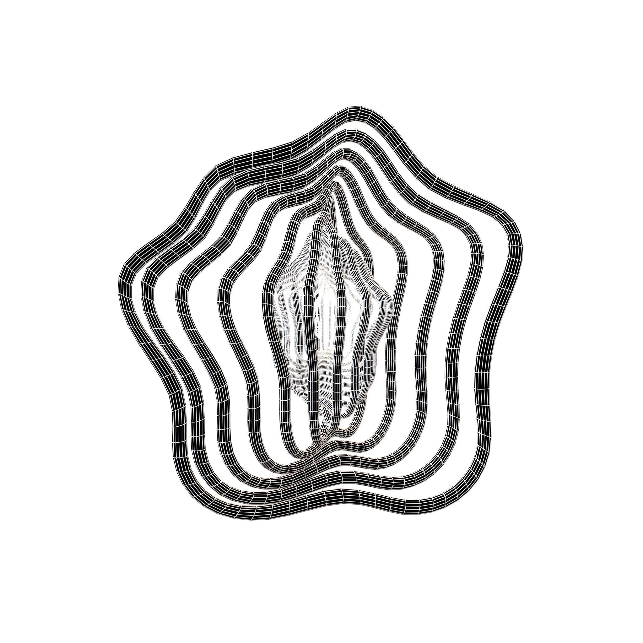 Abstract Sphere v9 003 Low-poly 3D model_4