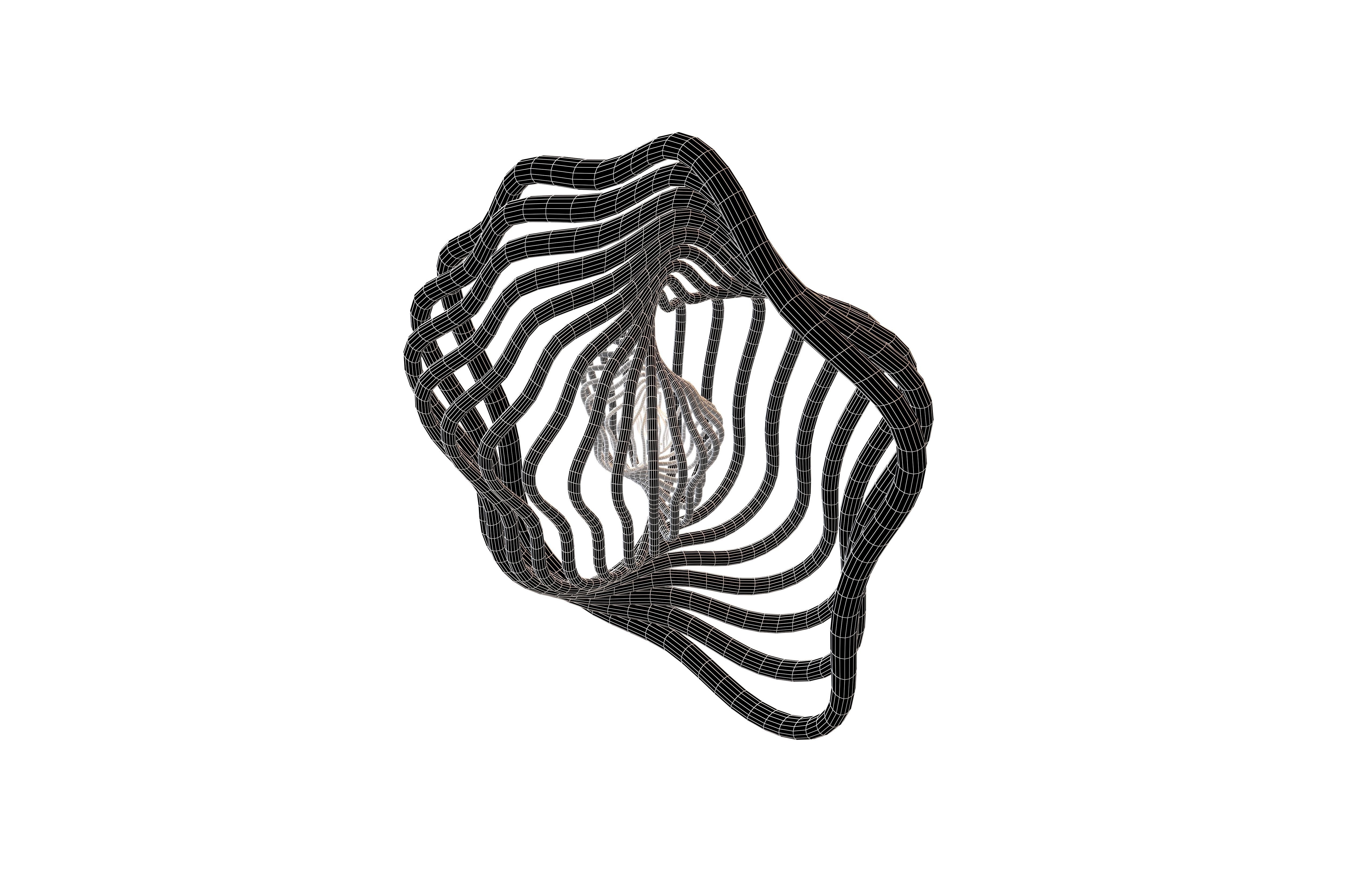 Abstract Sphere v9 003 Low-poly 3D model_6