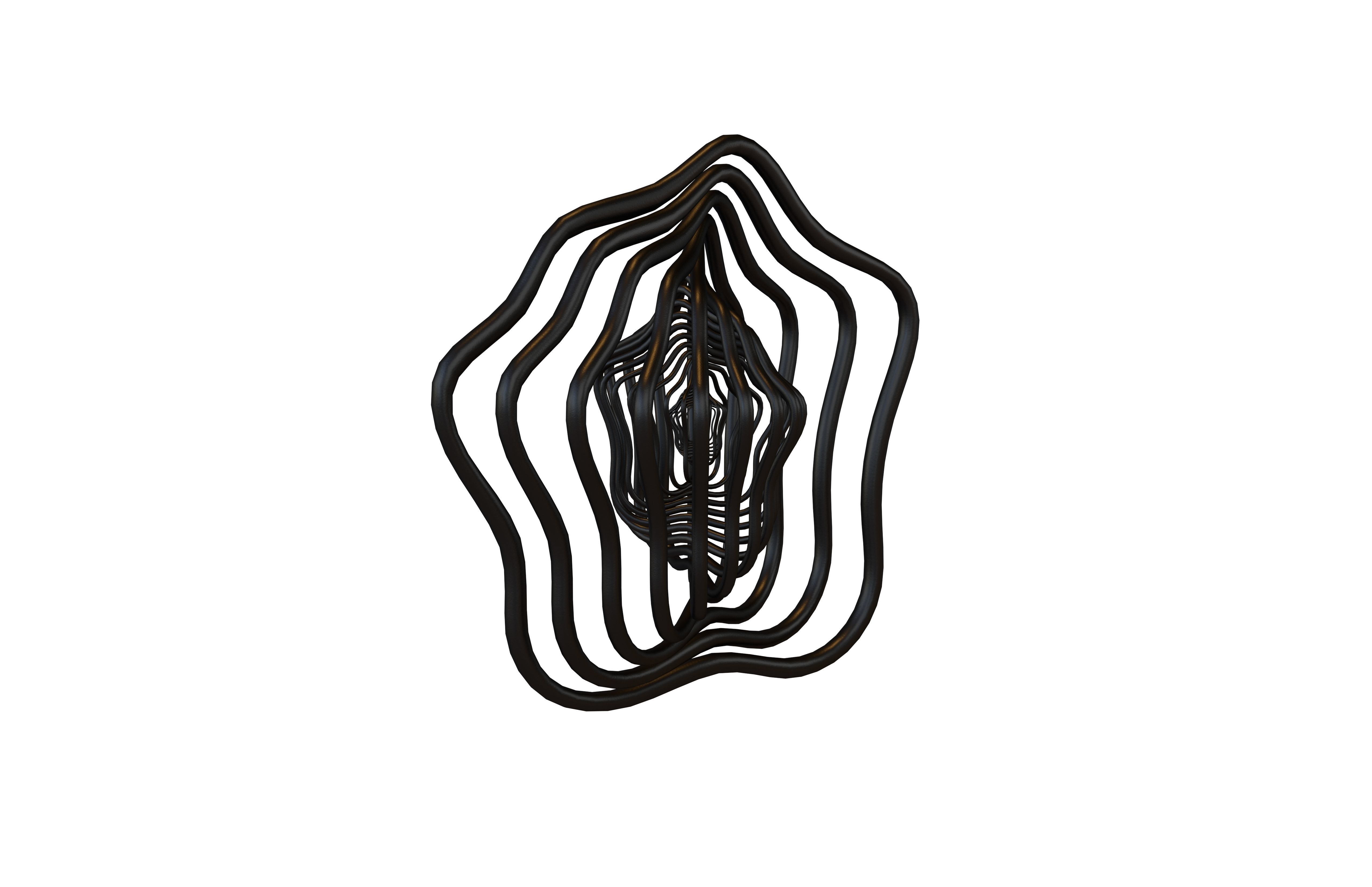 Abstract Sphere v9 003 Low-poly 3D model_2