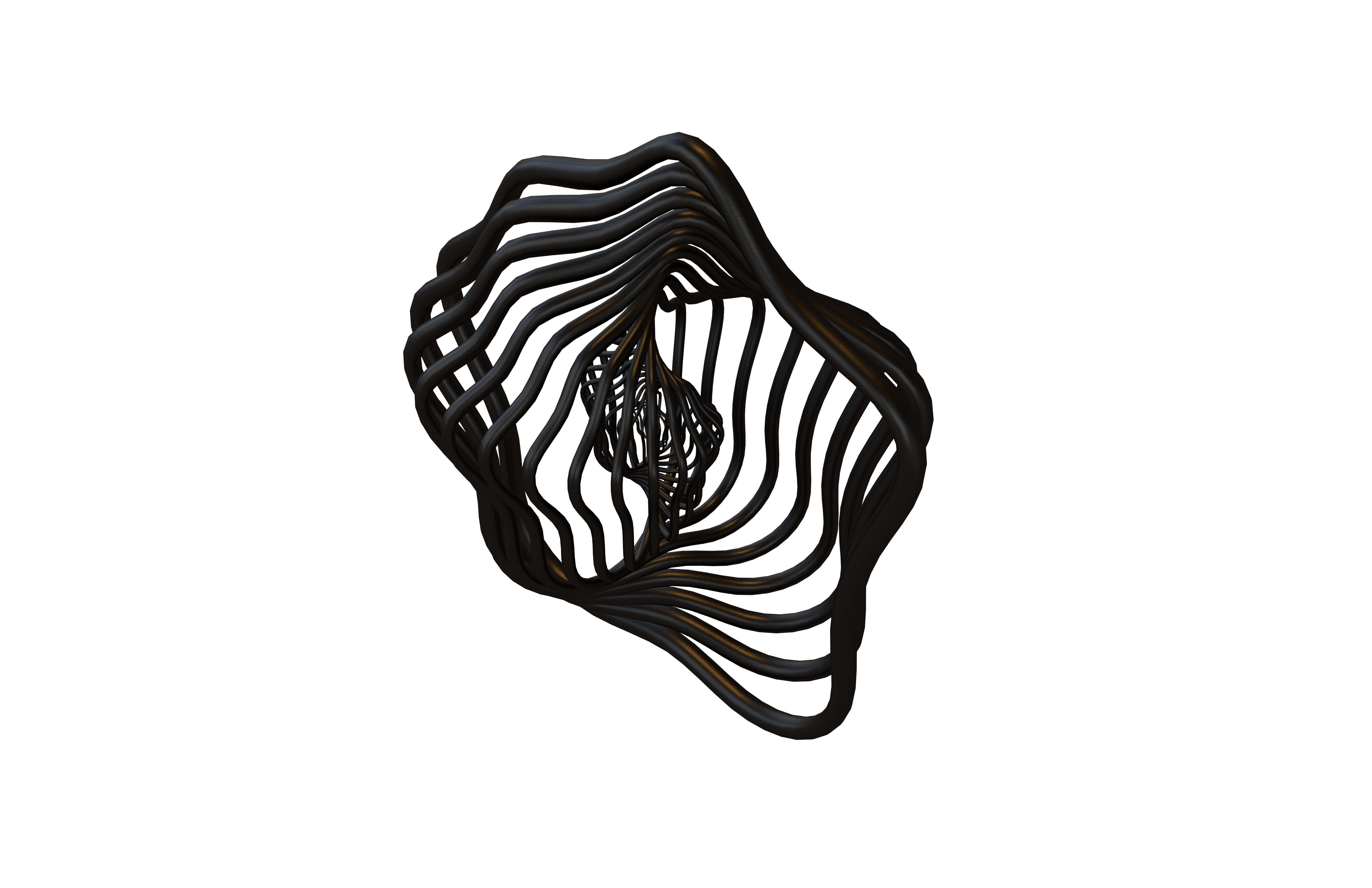 Abstract Sphere v9 003 Low-poly 3D model_3