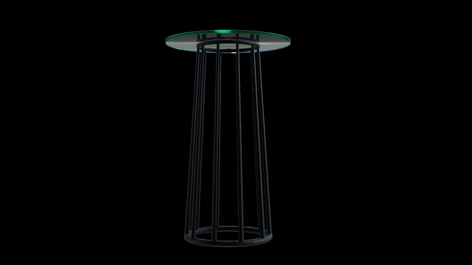 cocktail table 3D model_2
