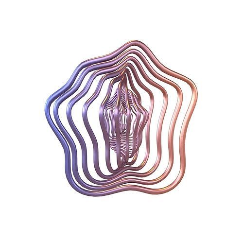 Abstract Sphere v9 005 Low-poly 3D model