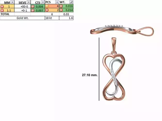 Heart Light Weight Pendant STL OBJ FBX JCD Details 3D print model