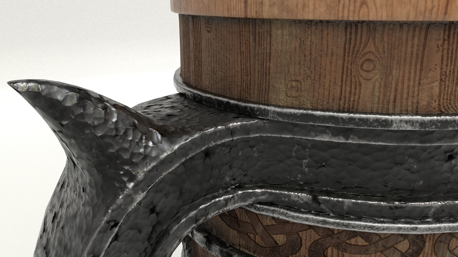 Beer Mug Low-poly 3D model_31