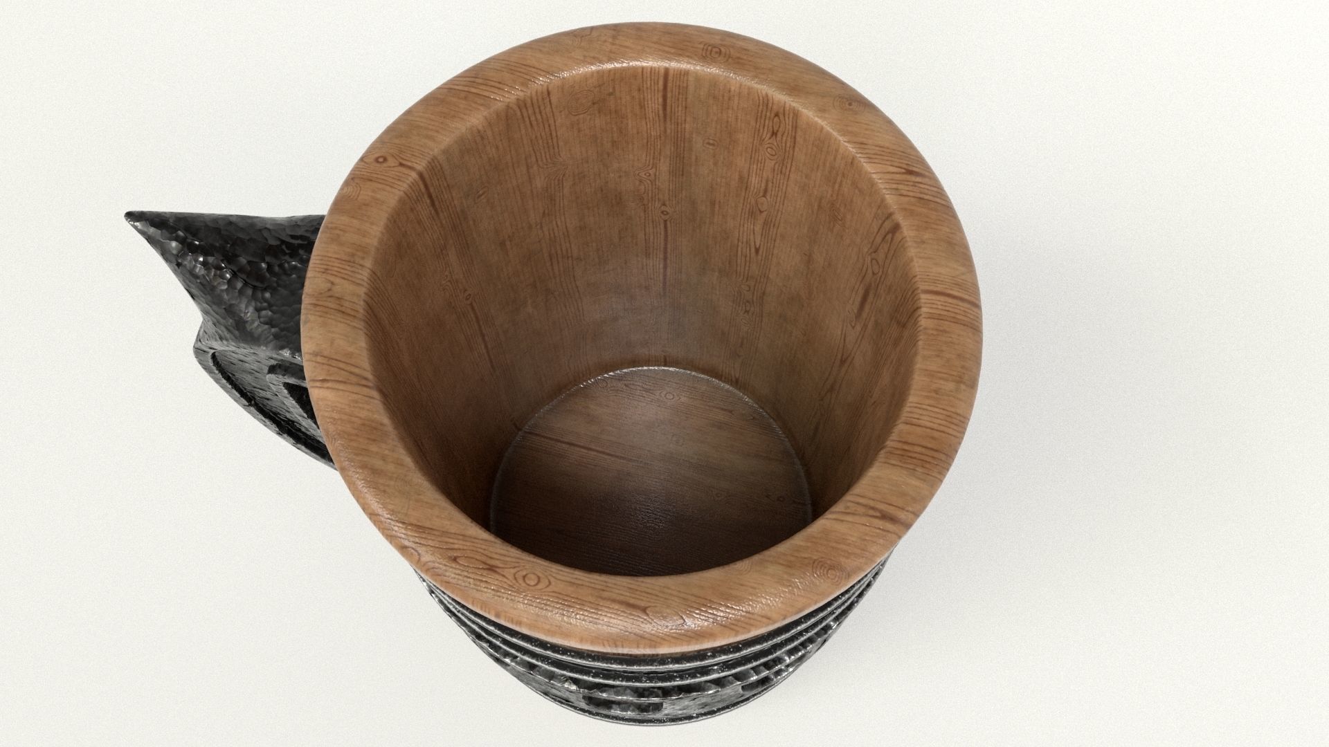 Beer Mug Low-poly 3D model_16