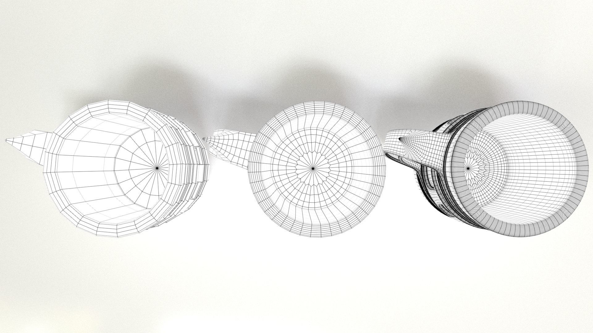 Beer Mug Low-poly 3D model_8