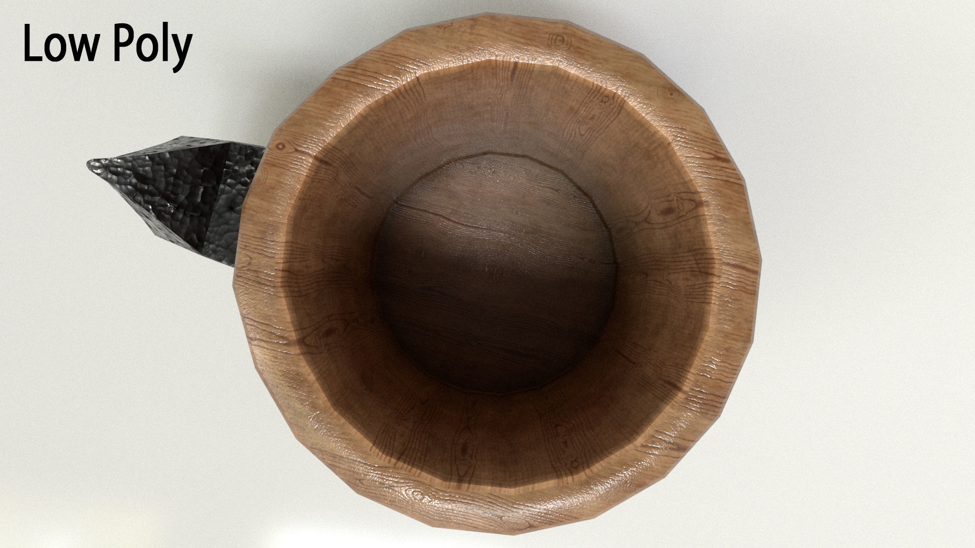 Beer Mug Low-poly 3D model_37