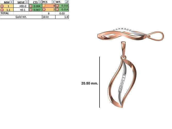 Light Weight Pendant STL OBJ FBX JCD Details 3D print model