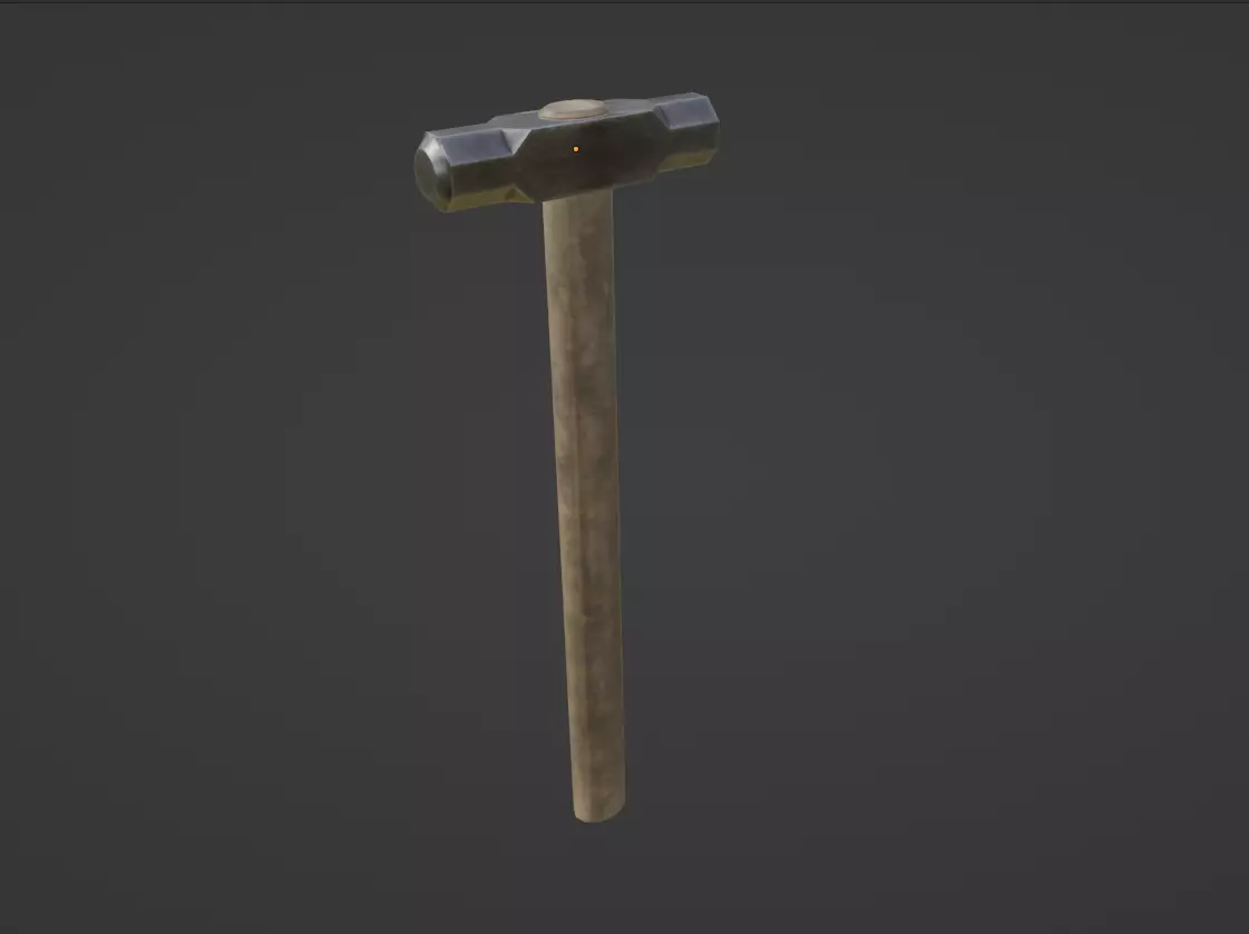 SledgeHammer  Low-poly 3D model_0