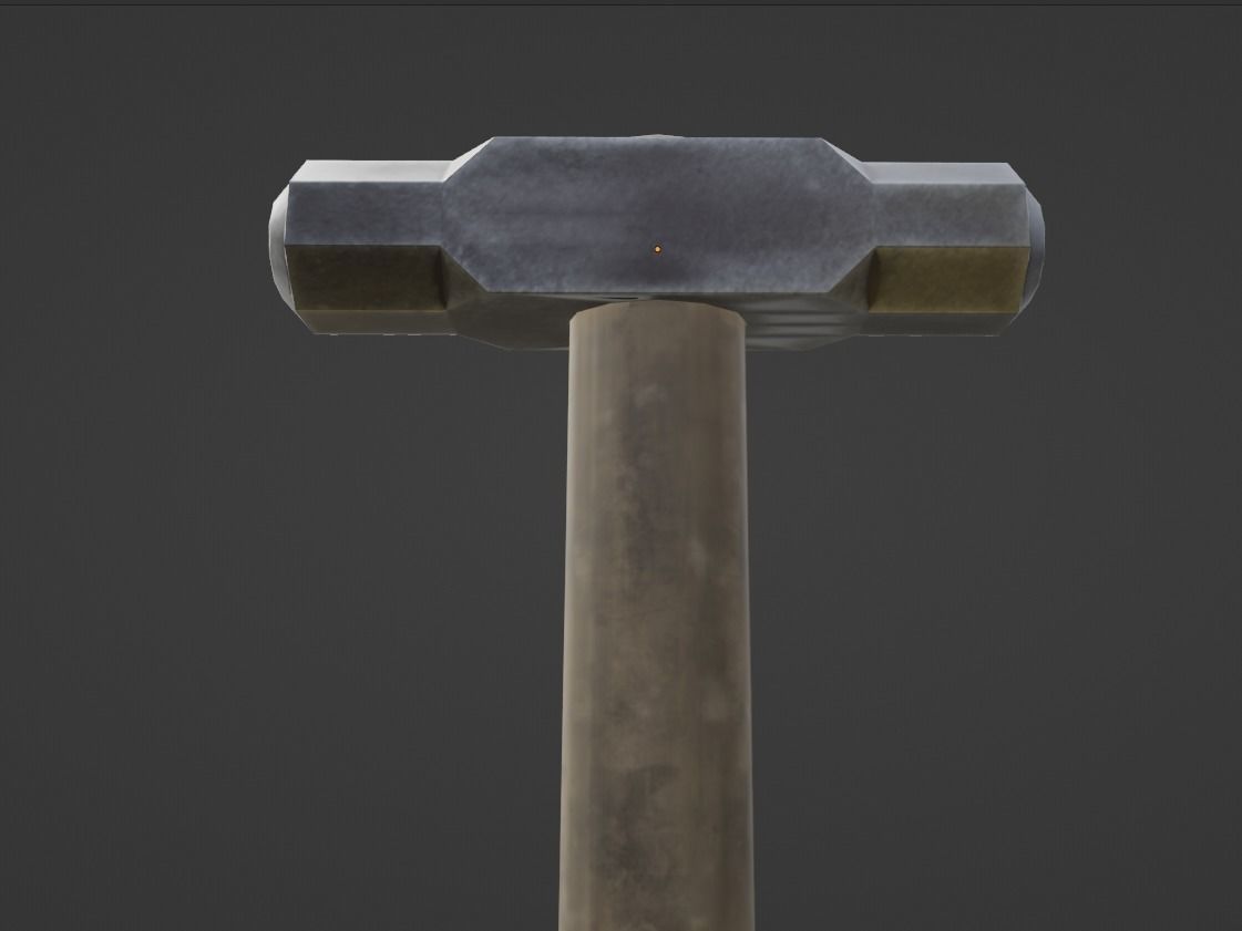 SledgeHammer  Low-poly 3D model_1