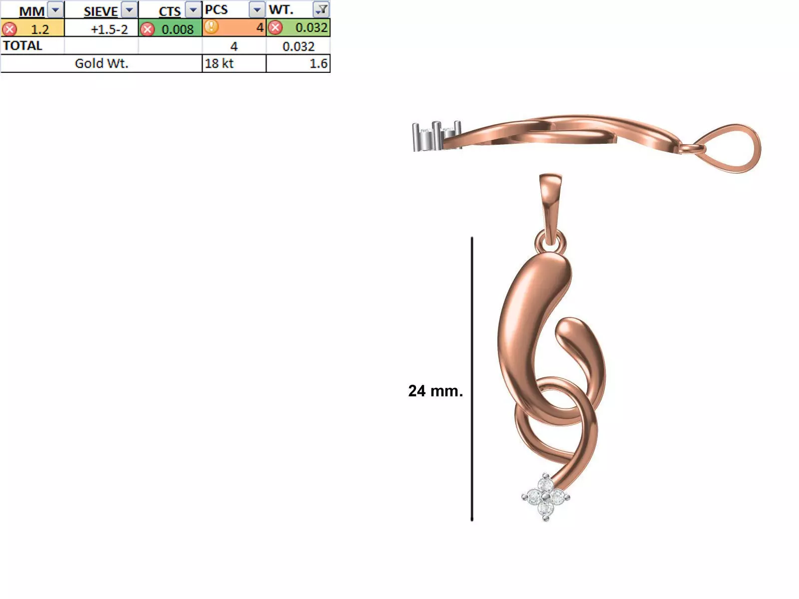 Light Weight Pendant STL OBJ FBX JCD Details 3D print model