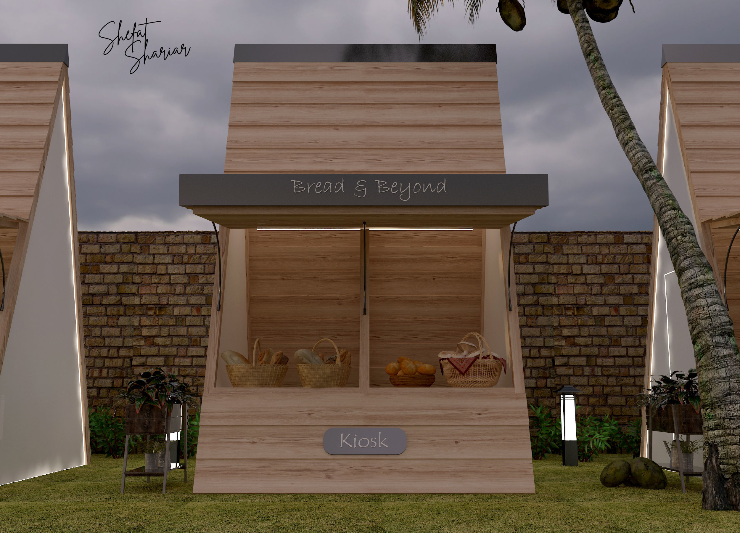Stall or Kiosk or Booth Stand 3D model_1