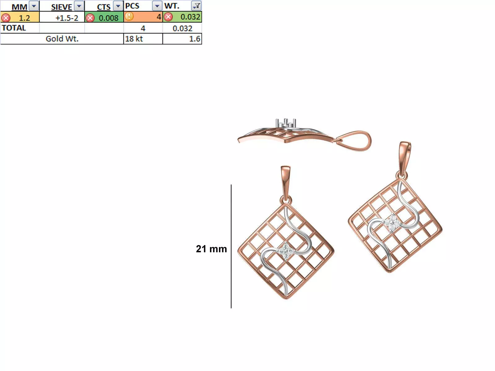 Light Weight Pendant STL OBJ FBX JCD Details 3D print model_0