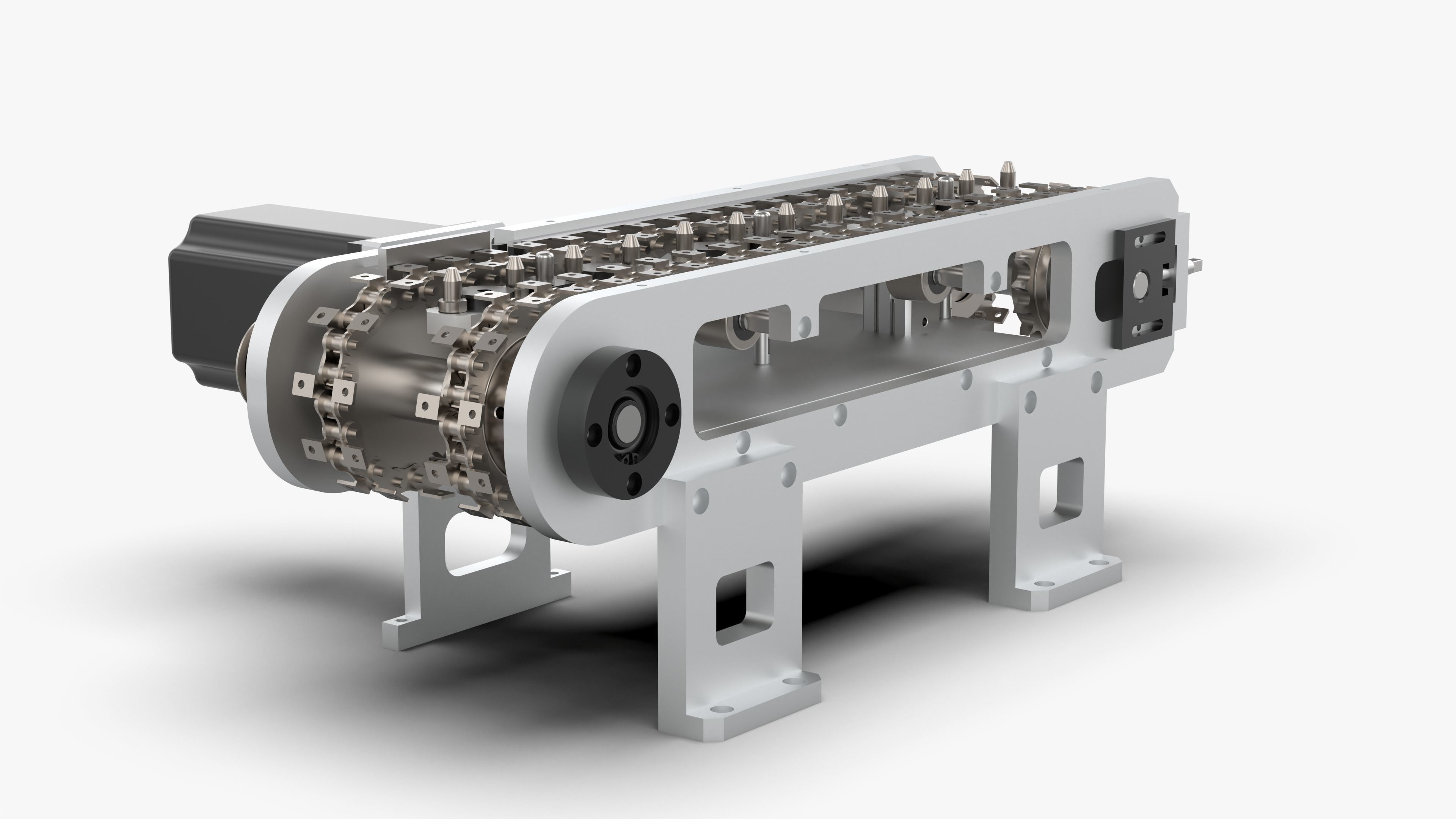 Small Chain Assembly Line 3D model_4