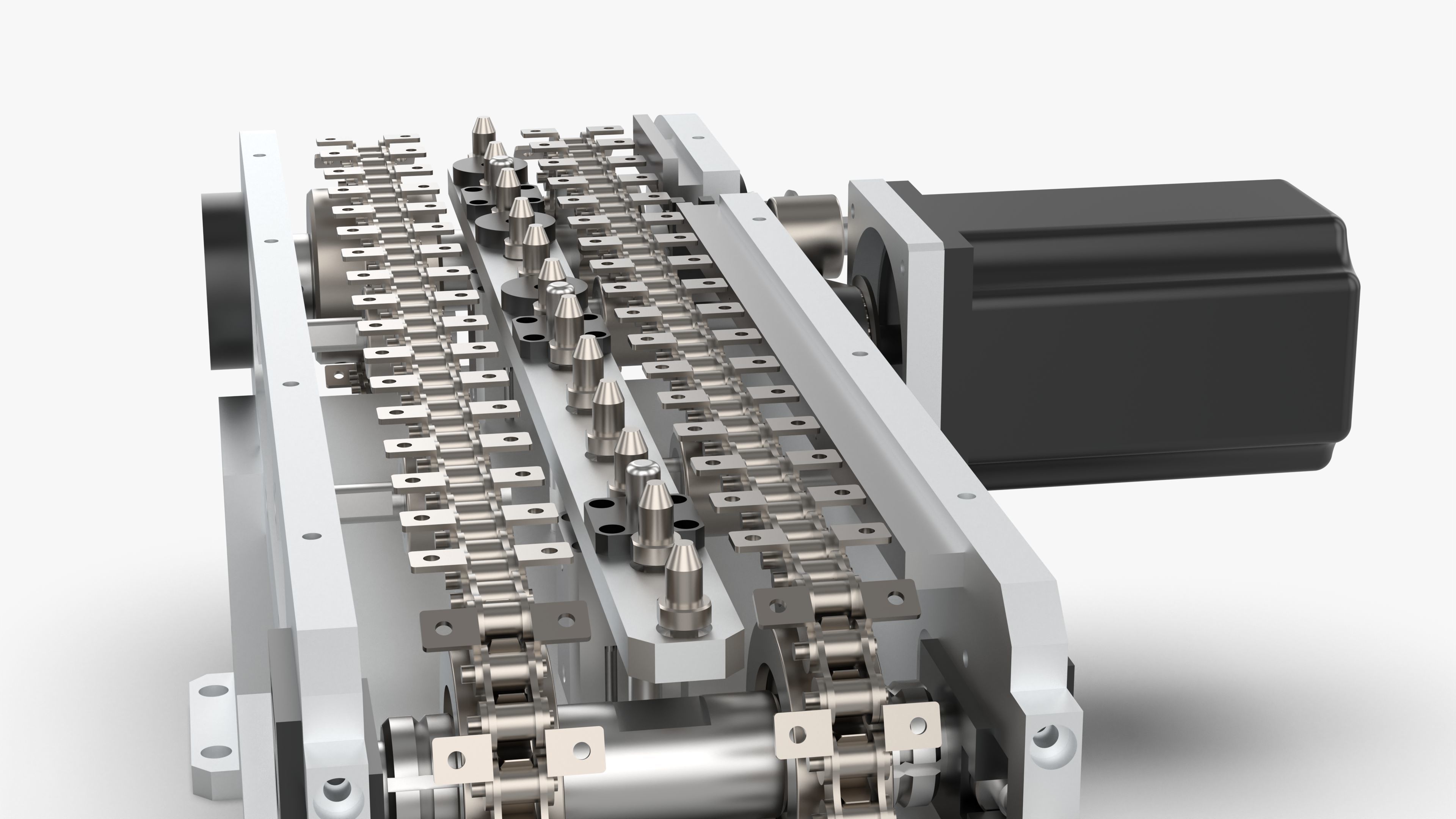 Small Chain Assembly Line 3D model_11