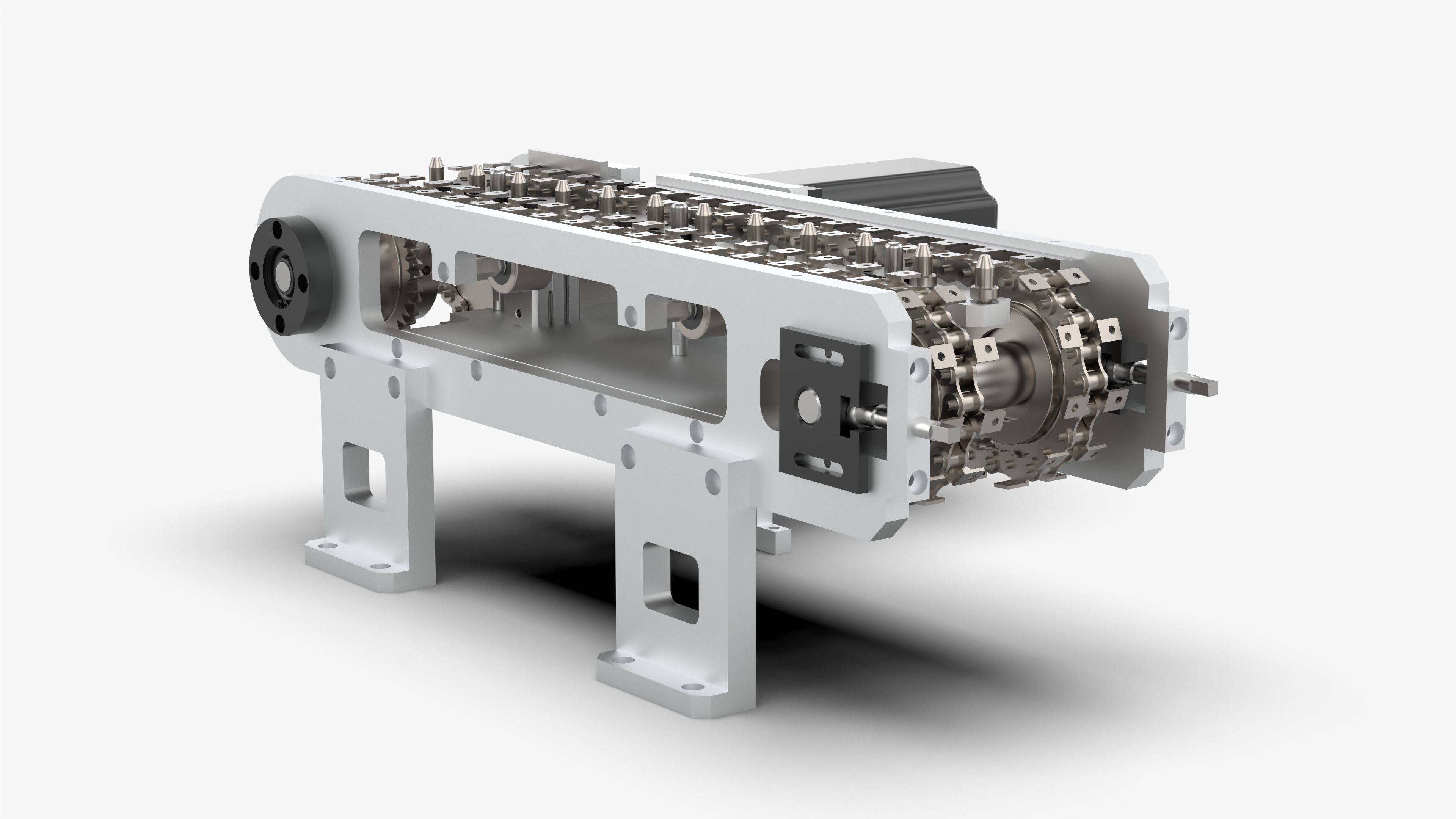 Small Chain Assembly Line 3D model_3