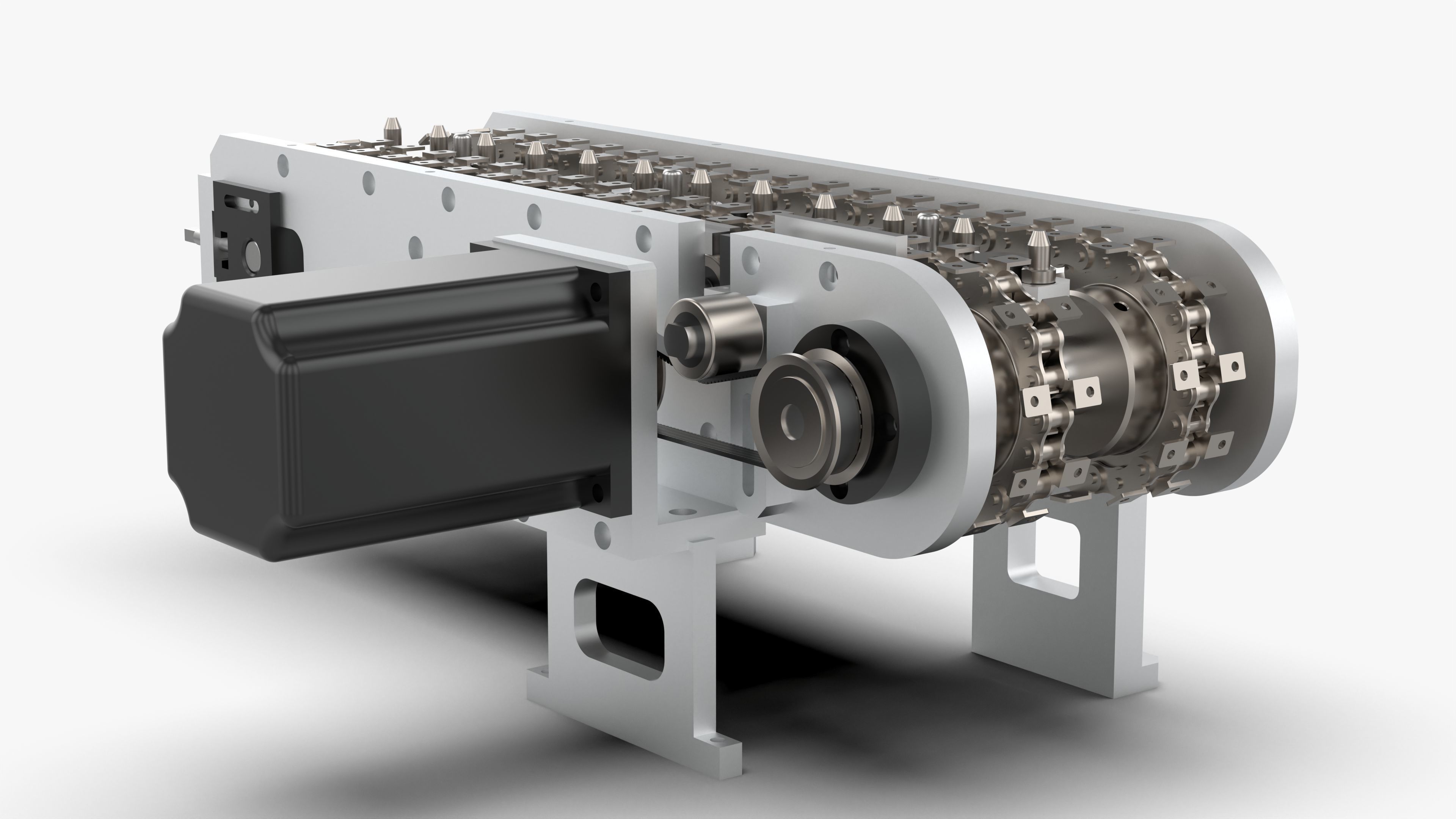 Small Chain Assembly Line 3D model_1