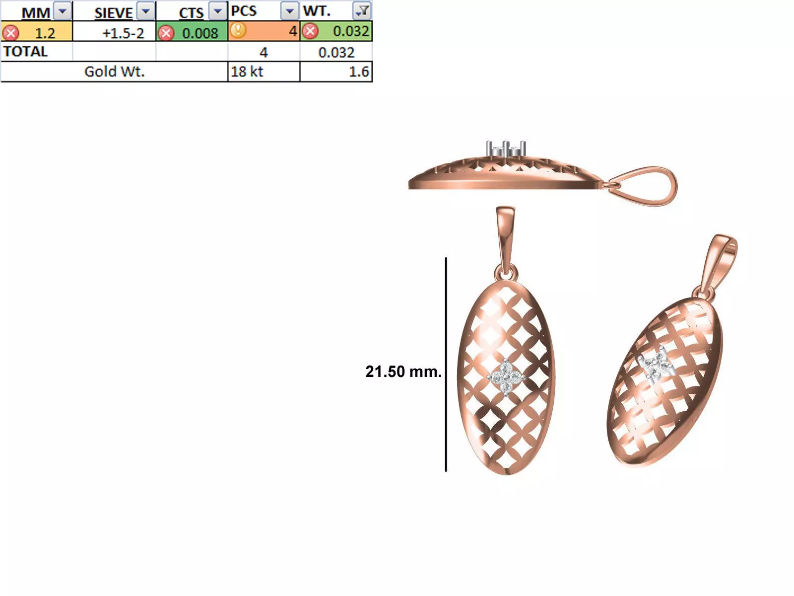 Light Weight Pendant STL OBJ FBX JCD Details 3D print model_0