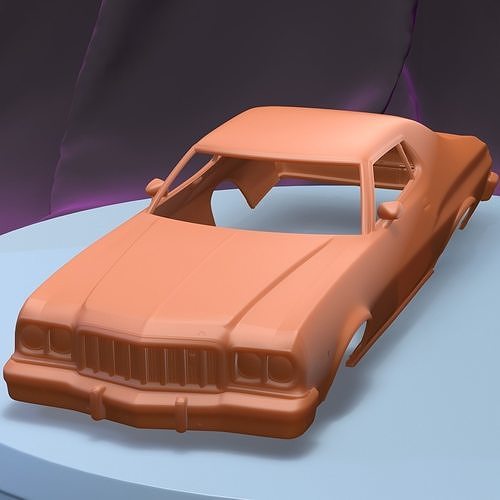 FORD GRAN TORINO 1975 PRINTABLE CAR BODY