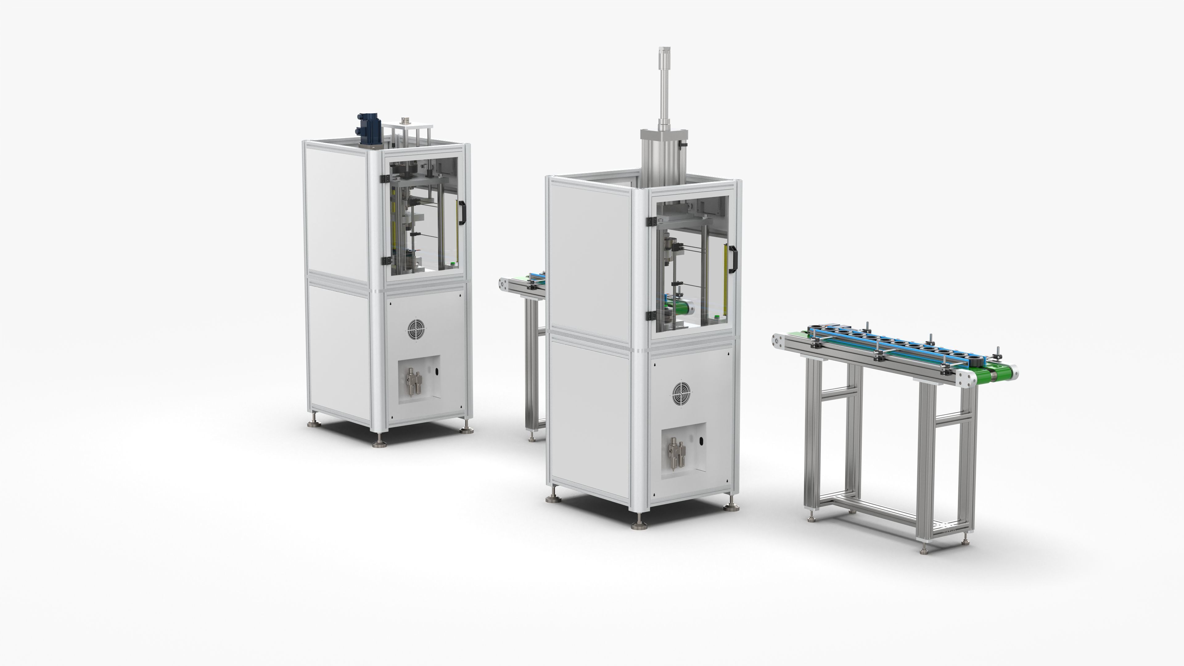 Automatic Plastic Packaging Motor Press Fitting Line 3D model_3