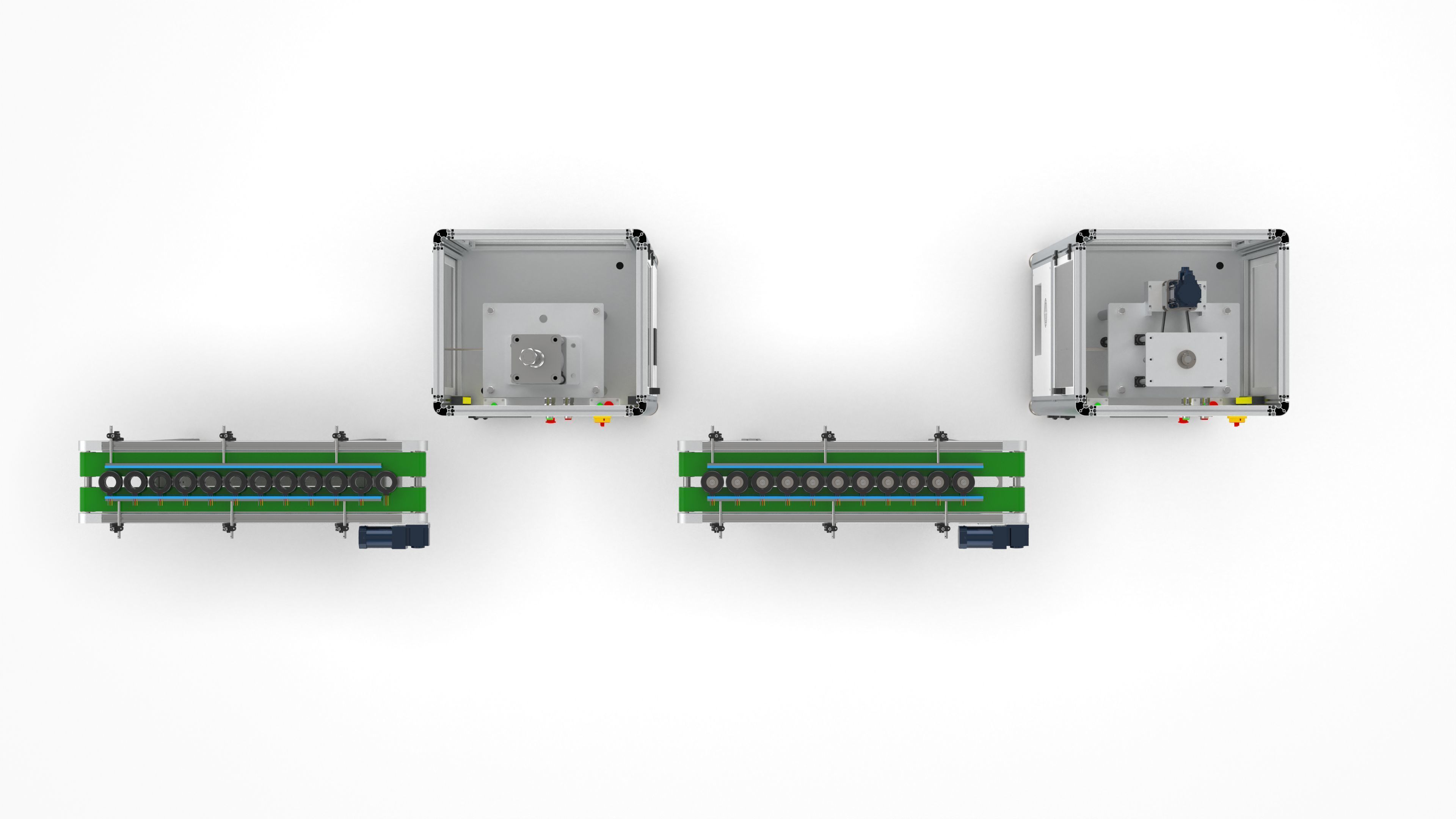 Automatic Plastic Packaging Motor Press Fitting Line 3D model_9