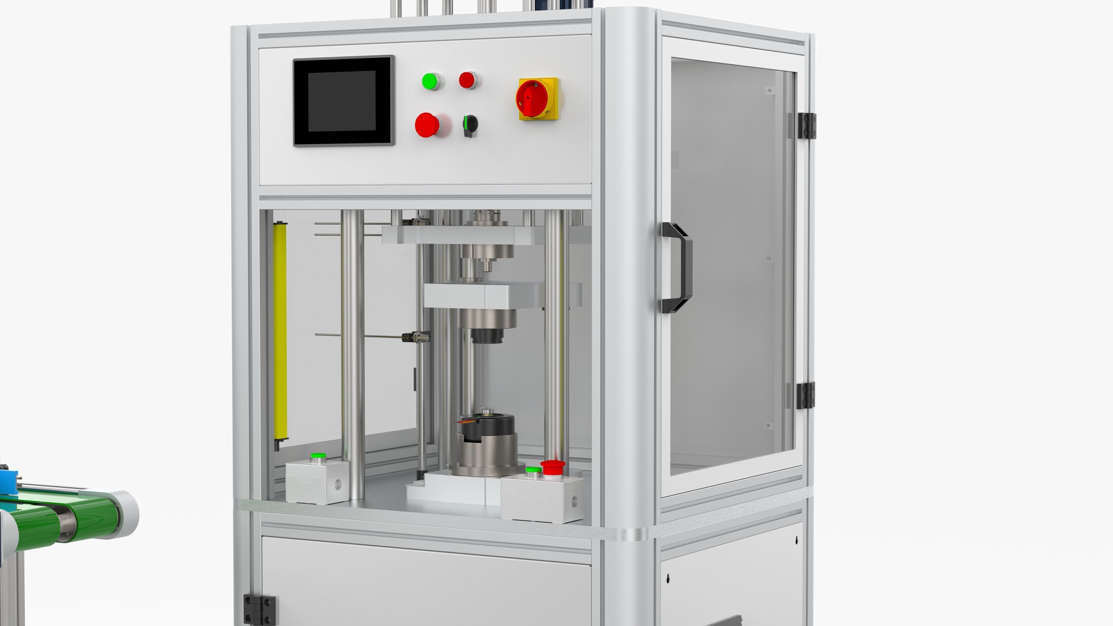 Automatic Plastic Packaging Motor Press Fitting Line 3D model_16