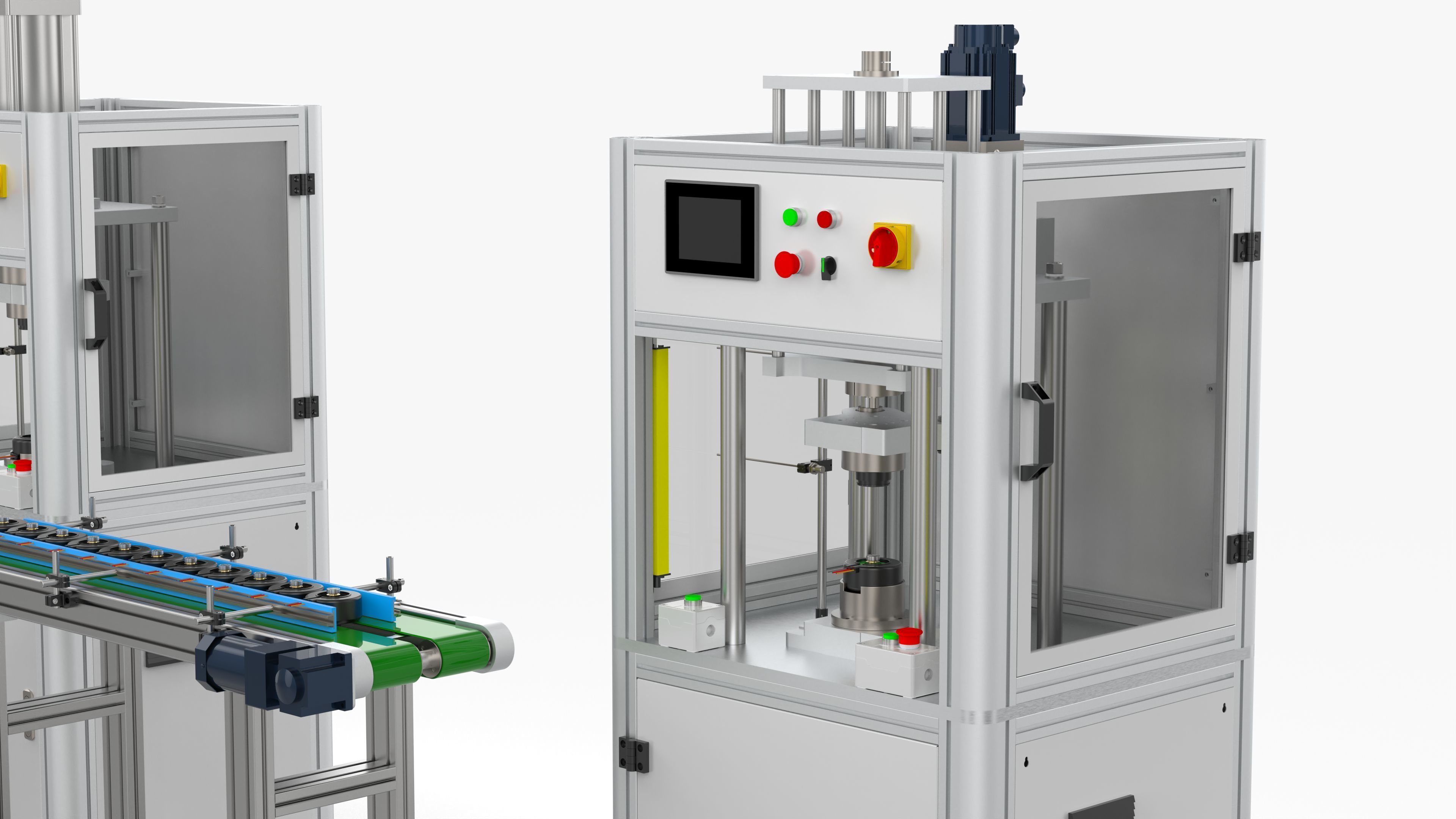 Automatic Plastic Packaging Motor Press Fitting Line 3D model_13