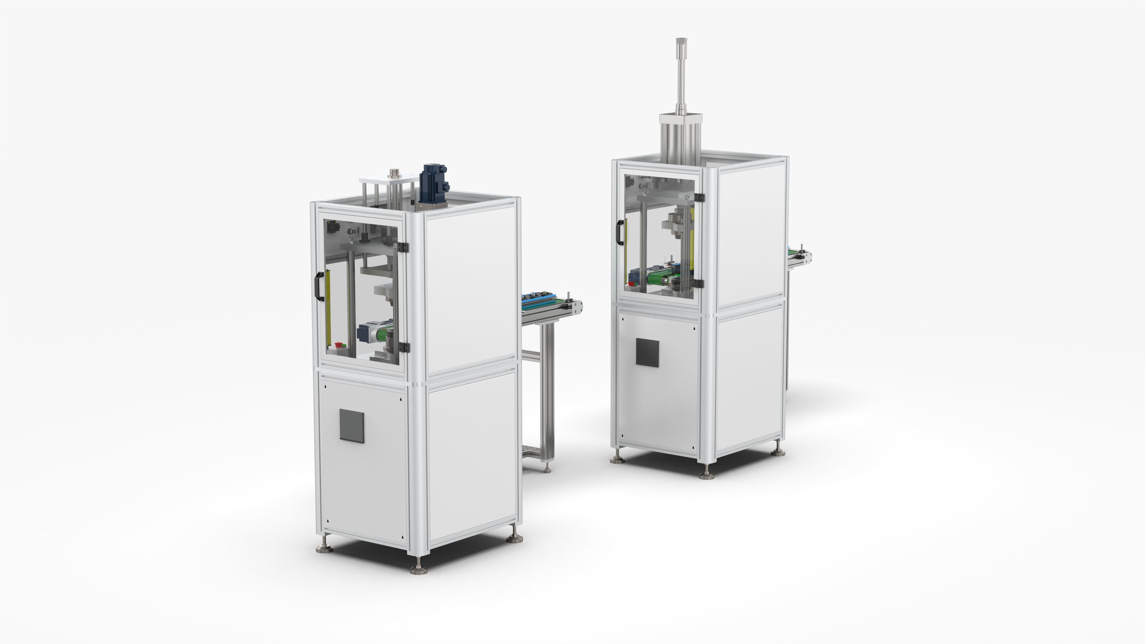 Automatic Plastic Packaging Motor Press Fitting Line 3D model_2