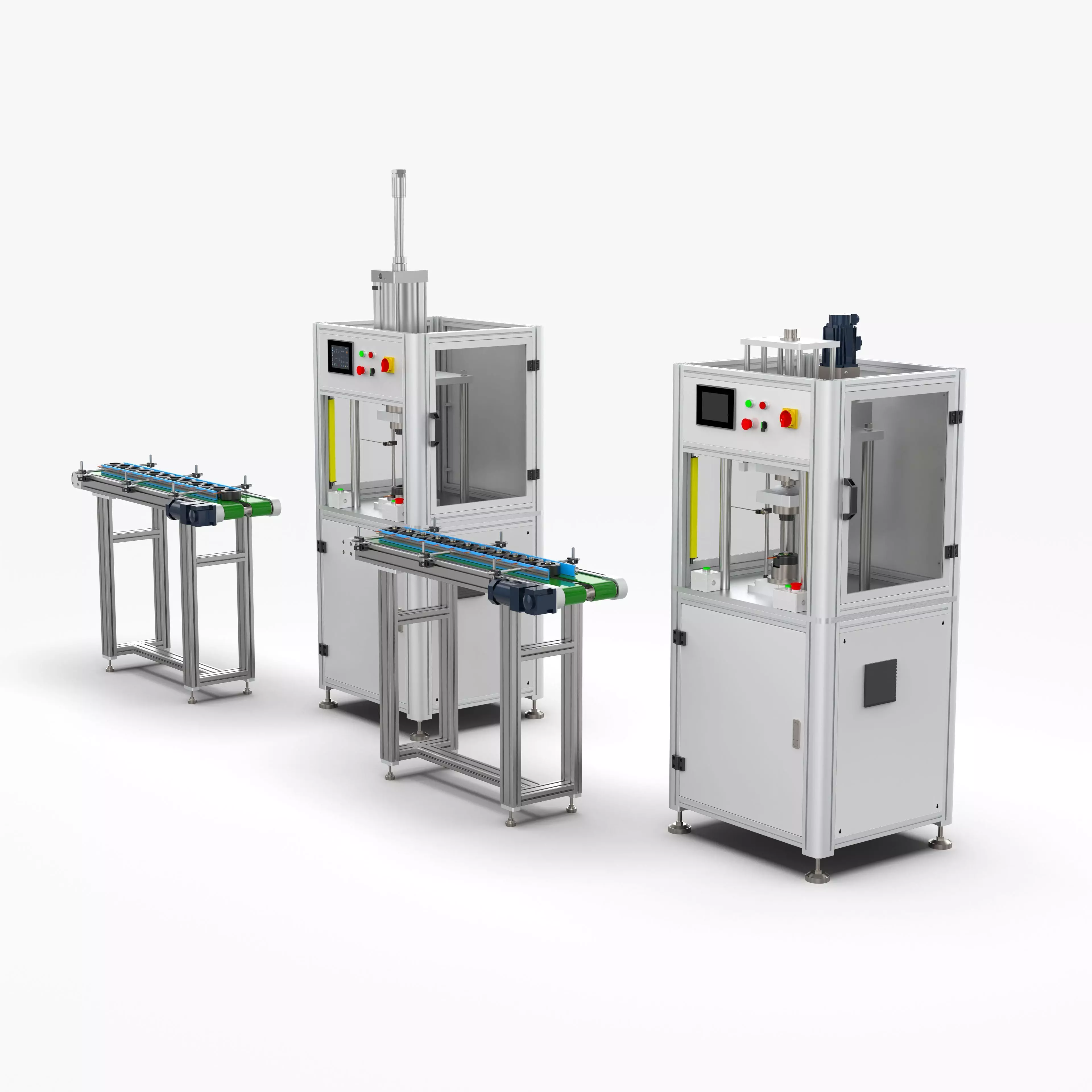 Automatic Plastic Packaging Motor Press Fitting Line 3D model_0