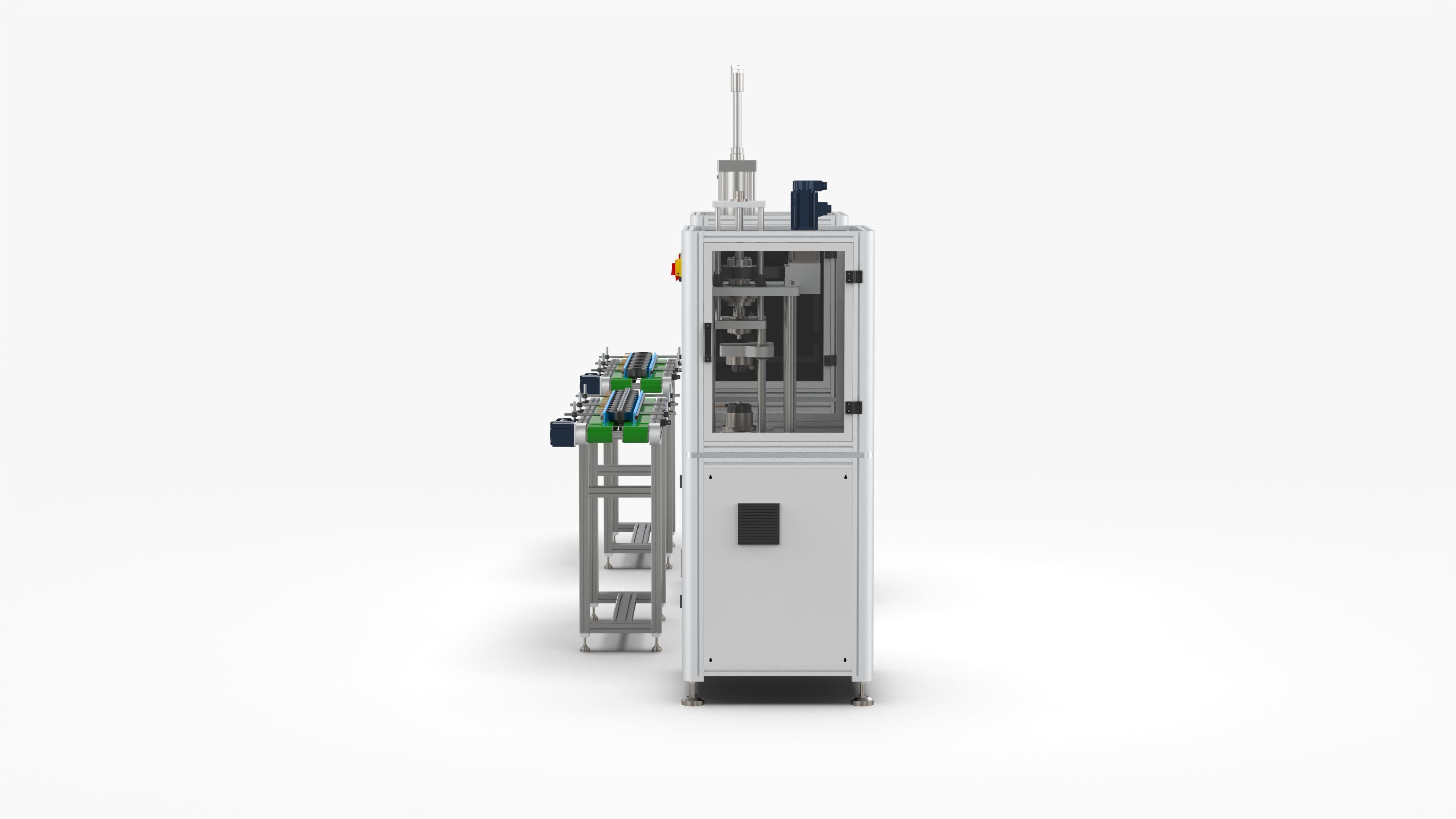 Automatic Plastic Packaging Motor Press Fitting Line 3D model_8