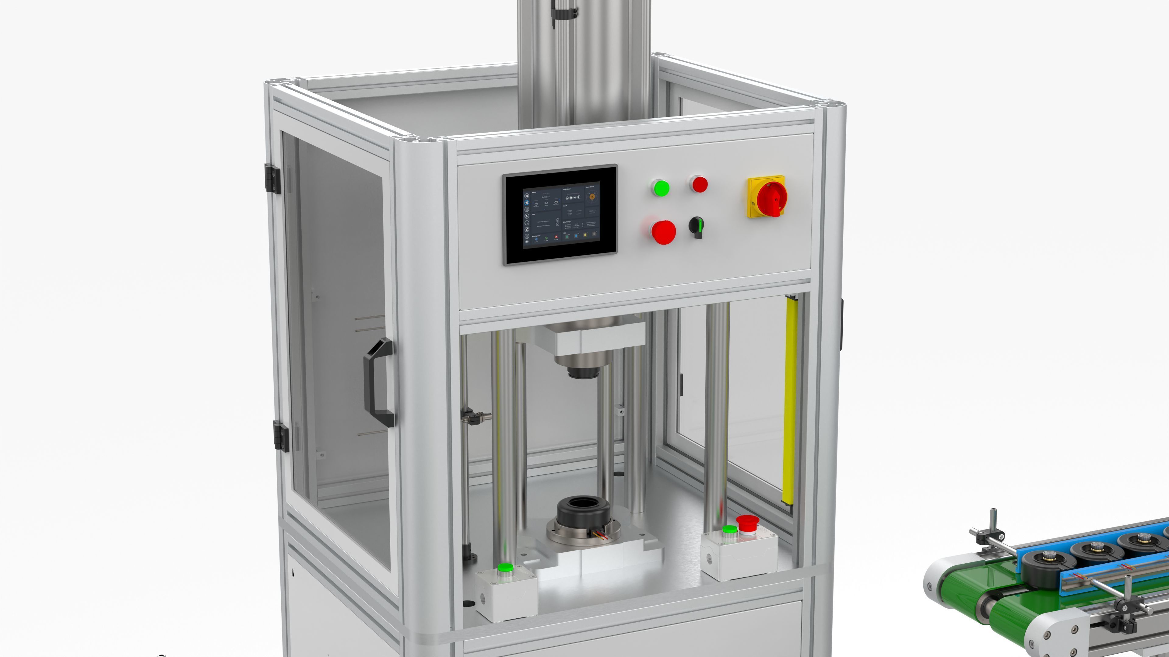 Automatic Plastic Packaging Motor Press Fitting Line 3D model_11