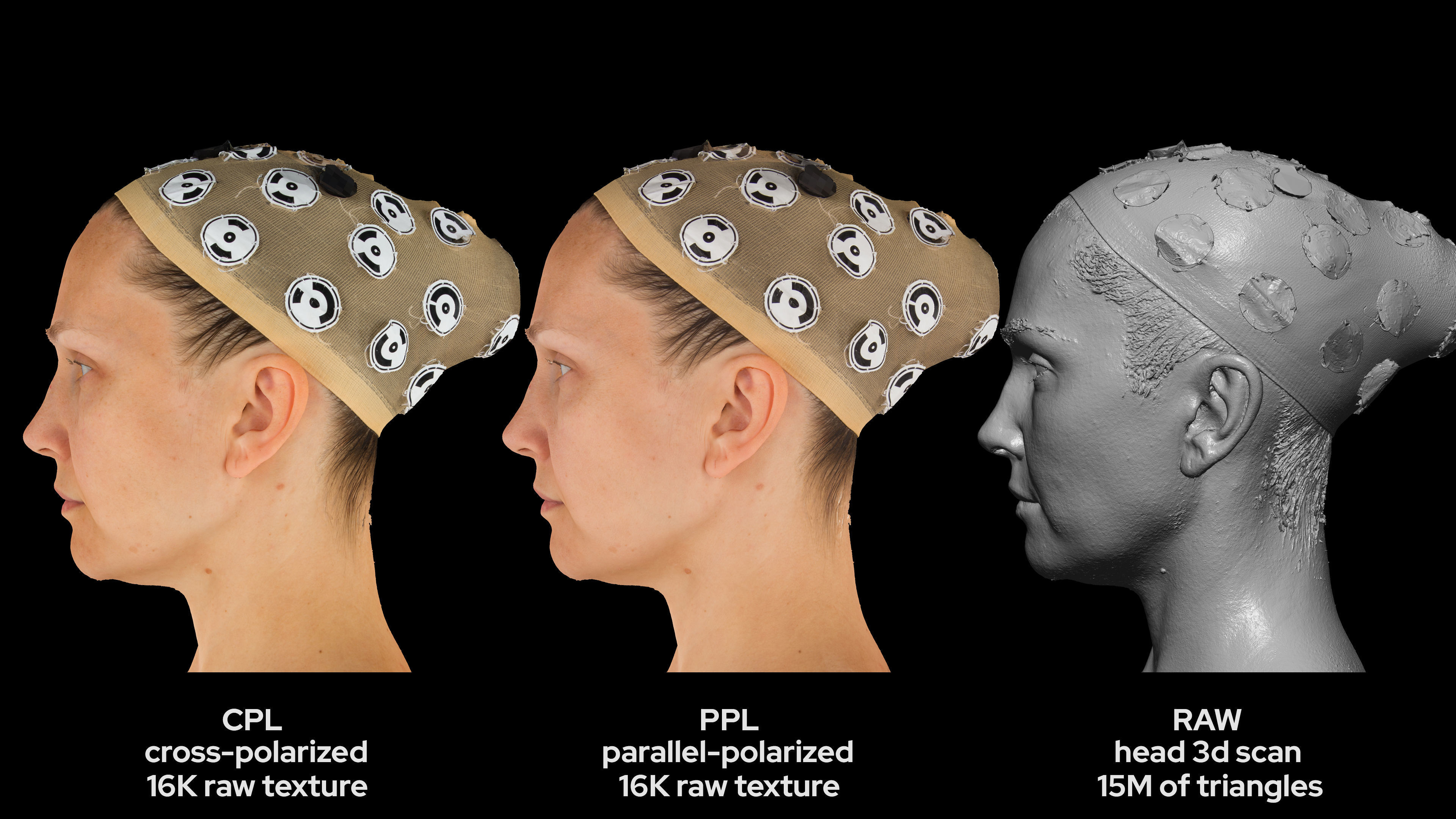 European Female 40s head scan 004 3D model_6