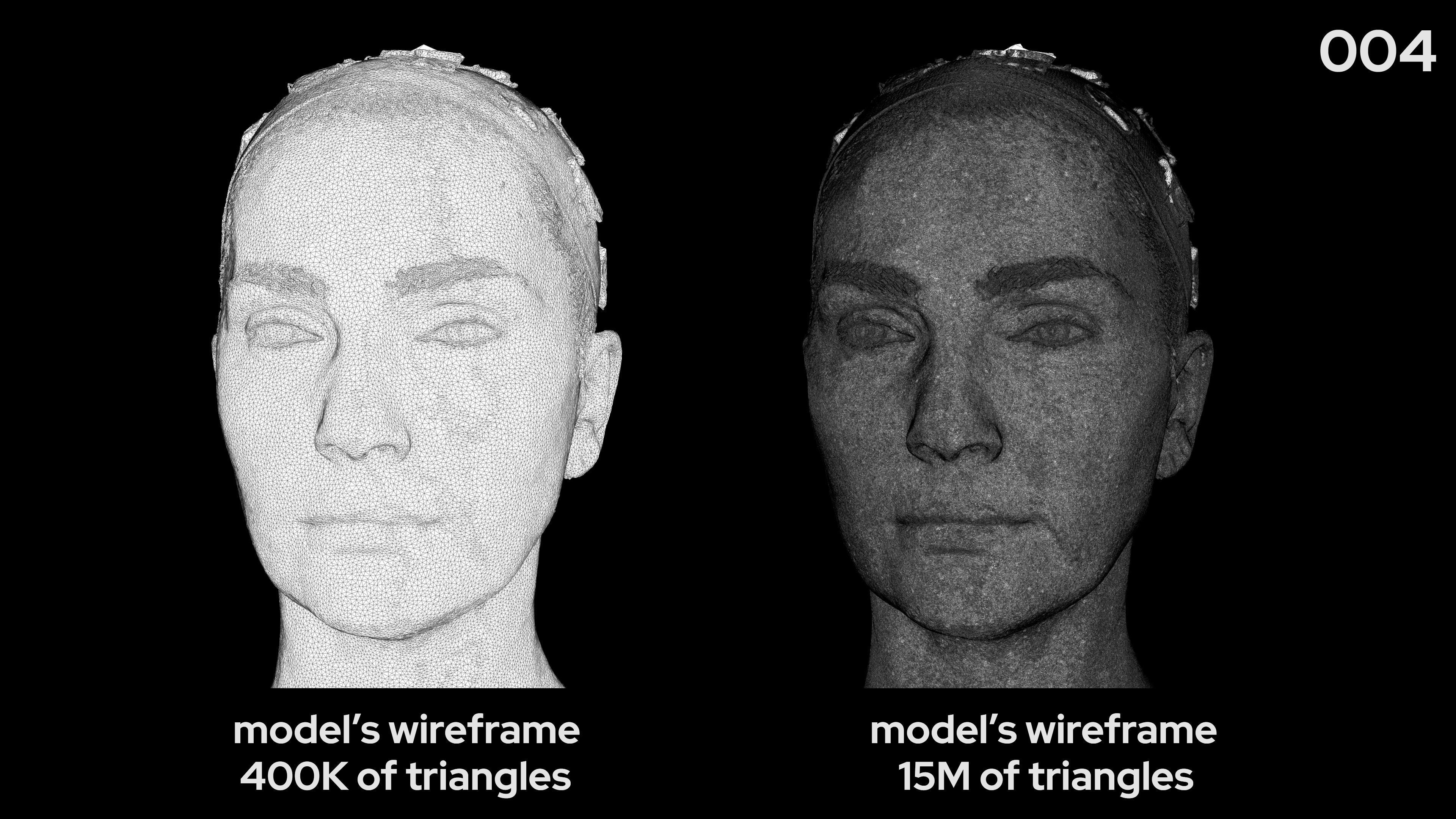 European Female 40s head scan 004 3D model_7