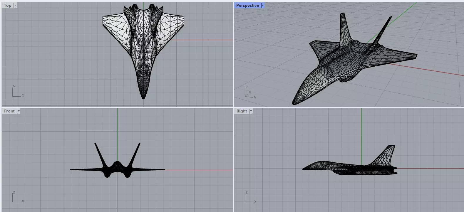The jet plane Free 3D print model