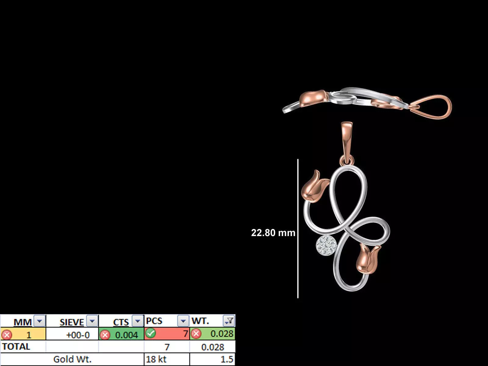 Light Weight Pendant STL OBJ FBX JCD Details 3D print model