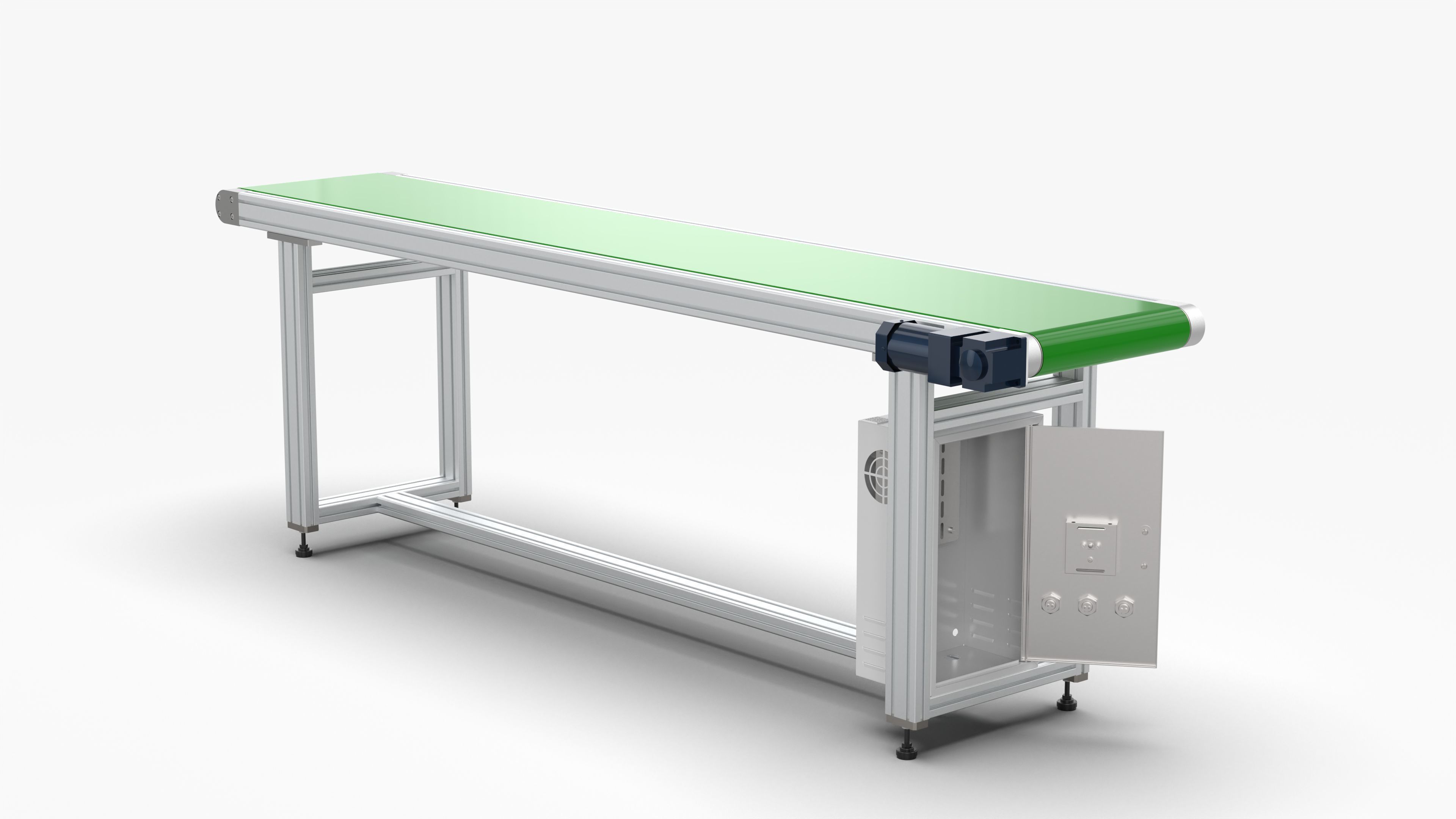 Conveyor Belt Assembly Line Free 3D model_1