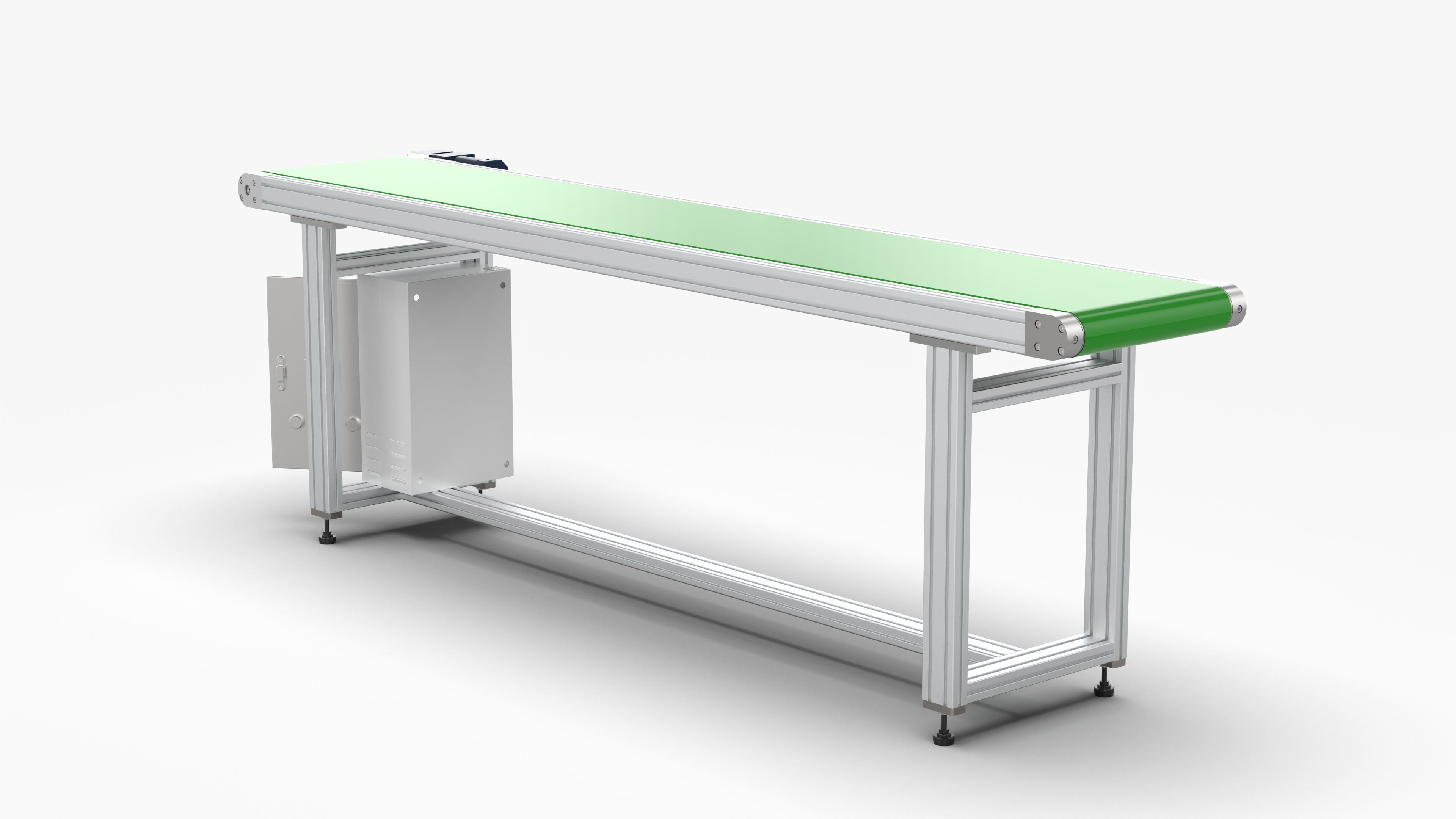 Conveyor Belt Assembly Line Free 3D model_4