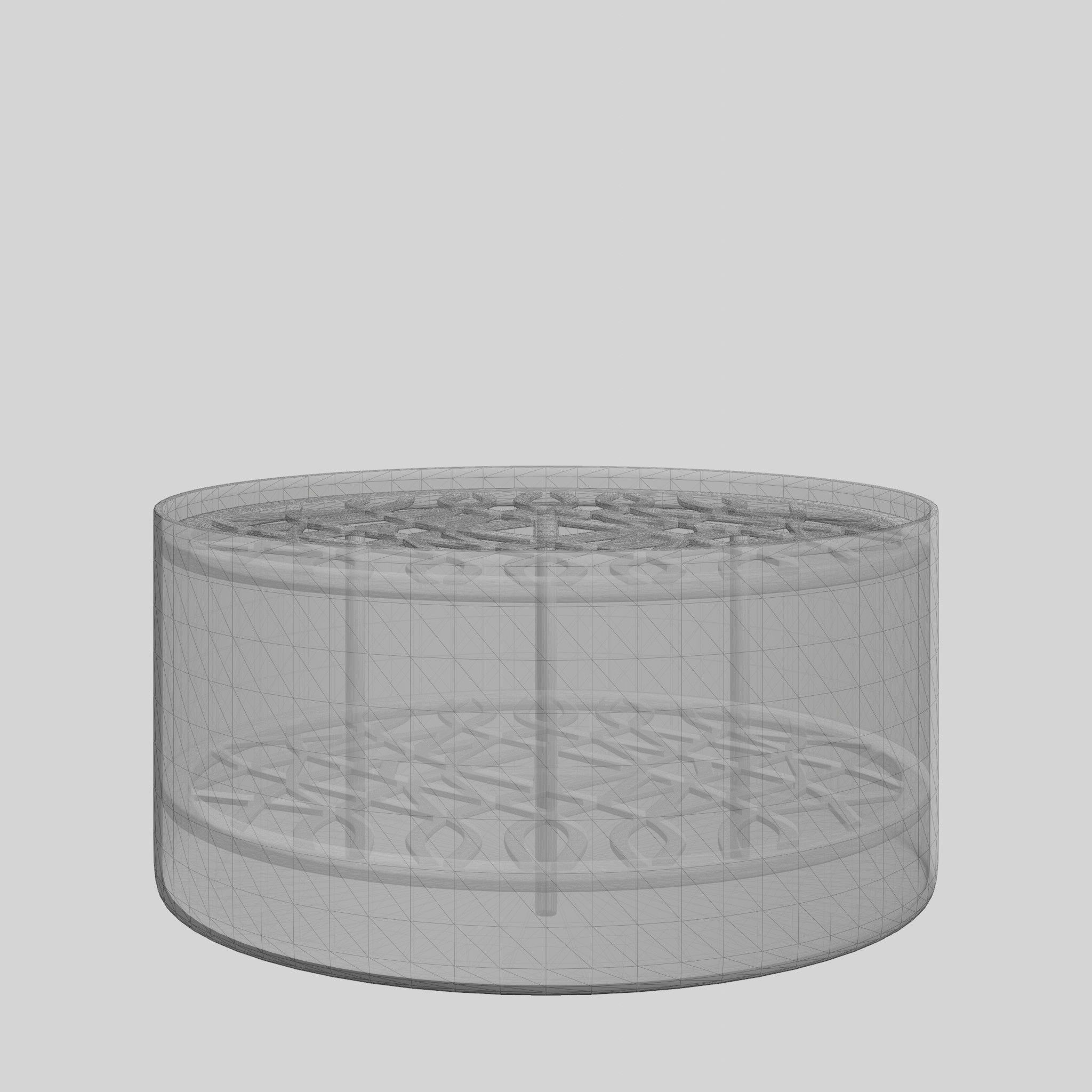 Meadow Vase Large Brass Low-poly 3D model_5