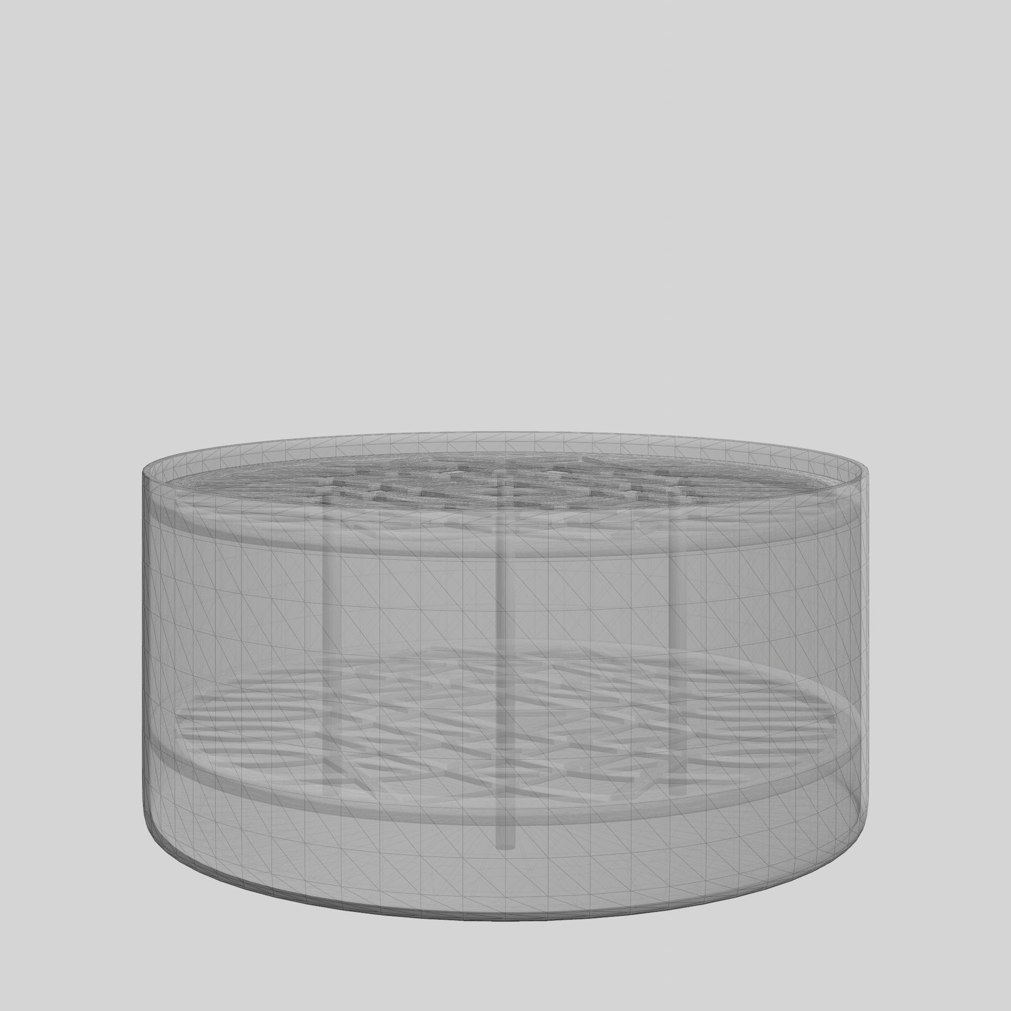 Meadow Vase Large Brass Low-poly 3D model_7