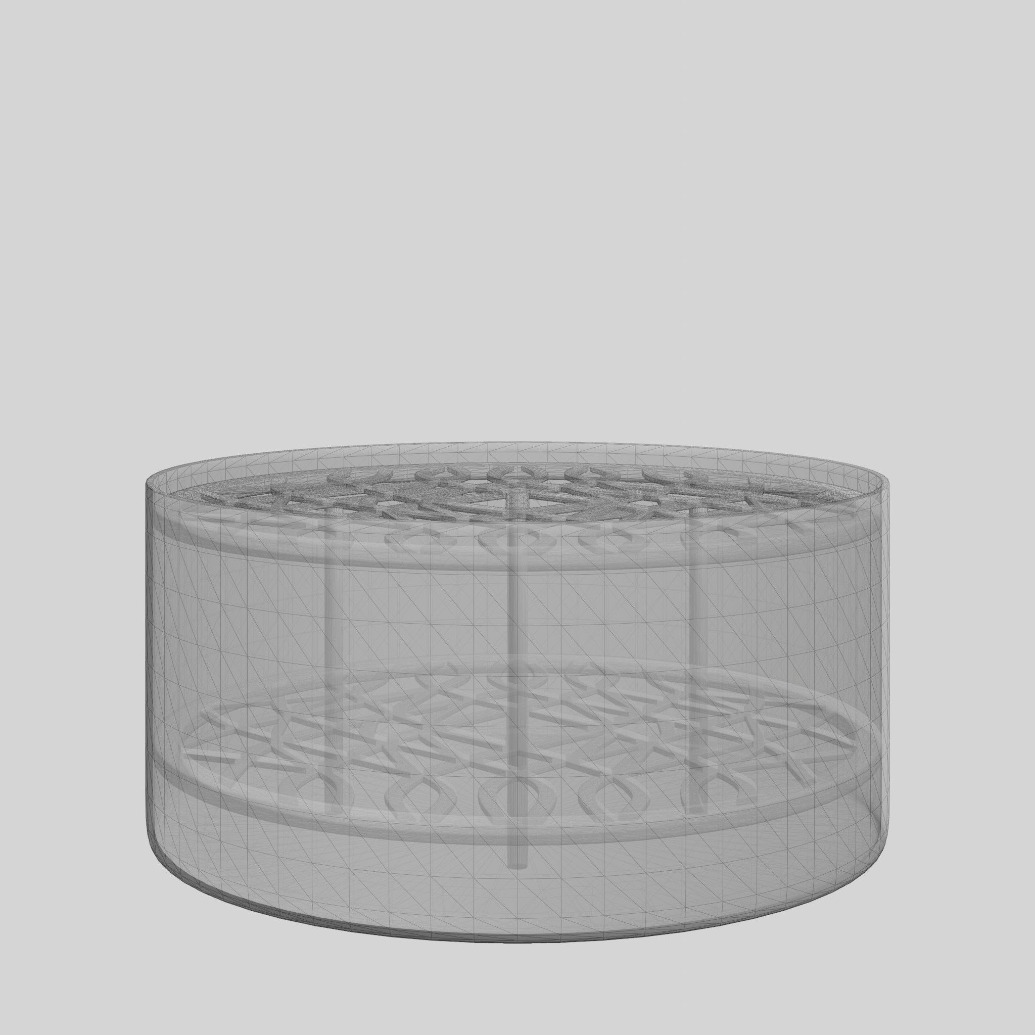 Meadow Vase Large Brass Low-poly 3D model_8