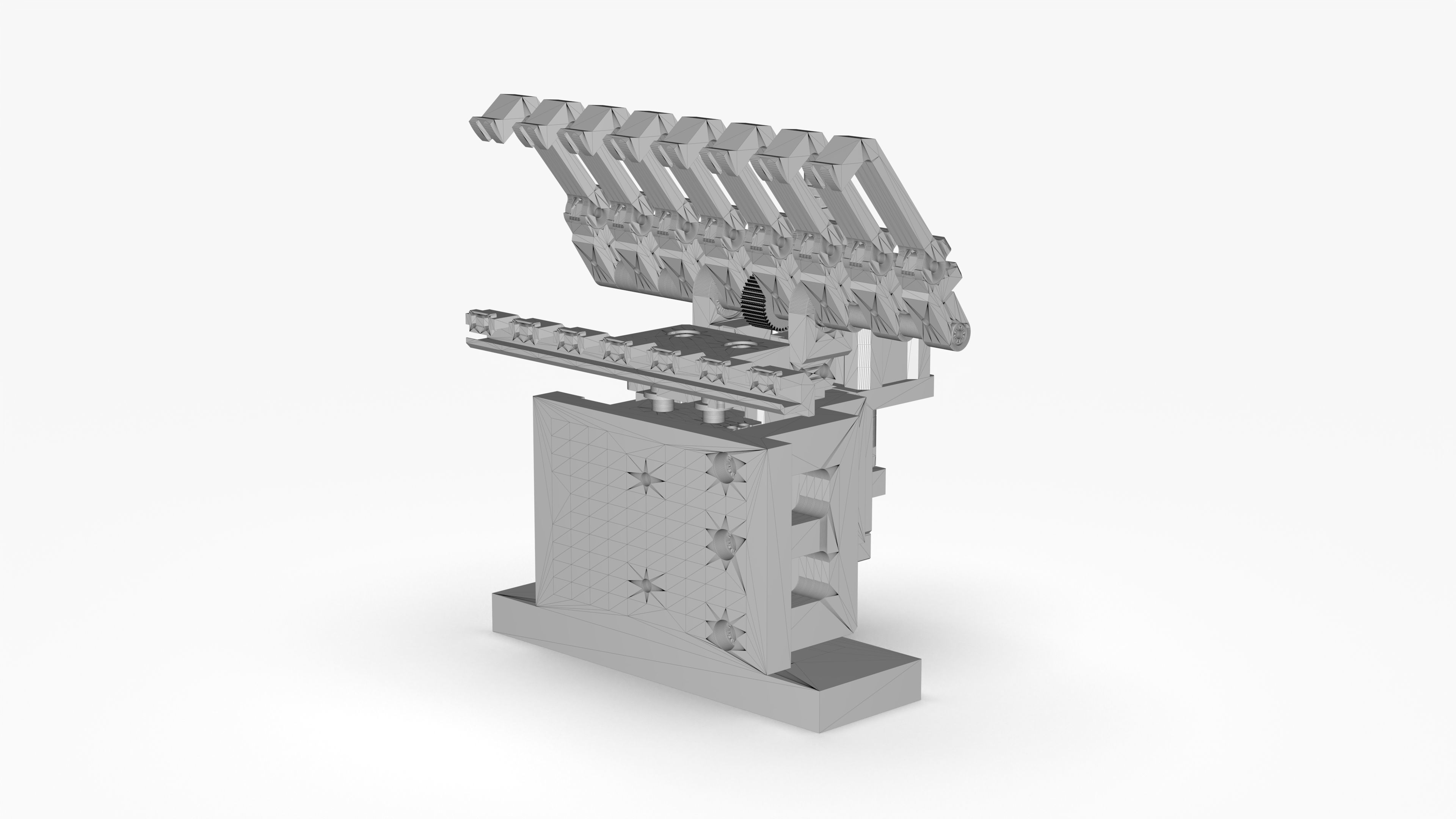 Rack and Pinion Gripper Mechanism 3D model_12