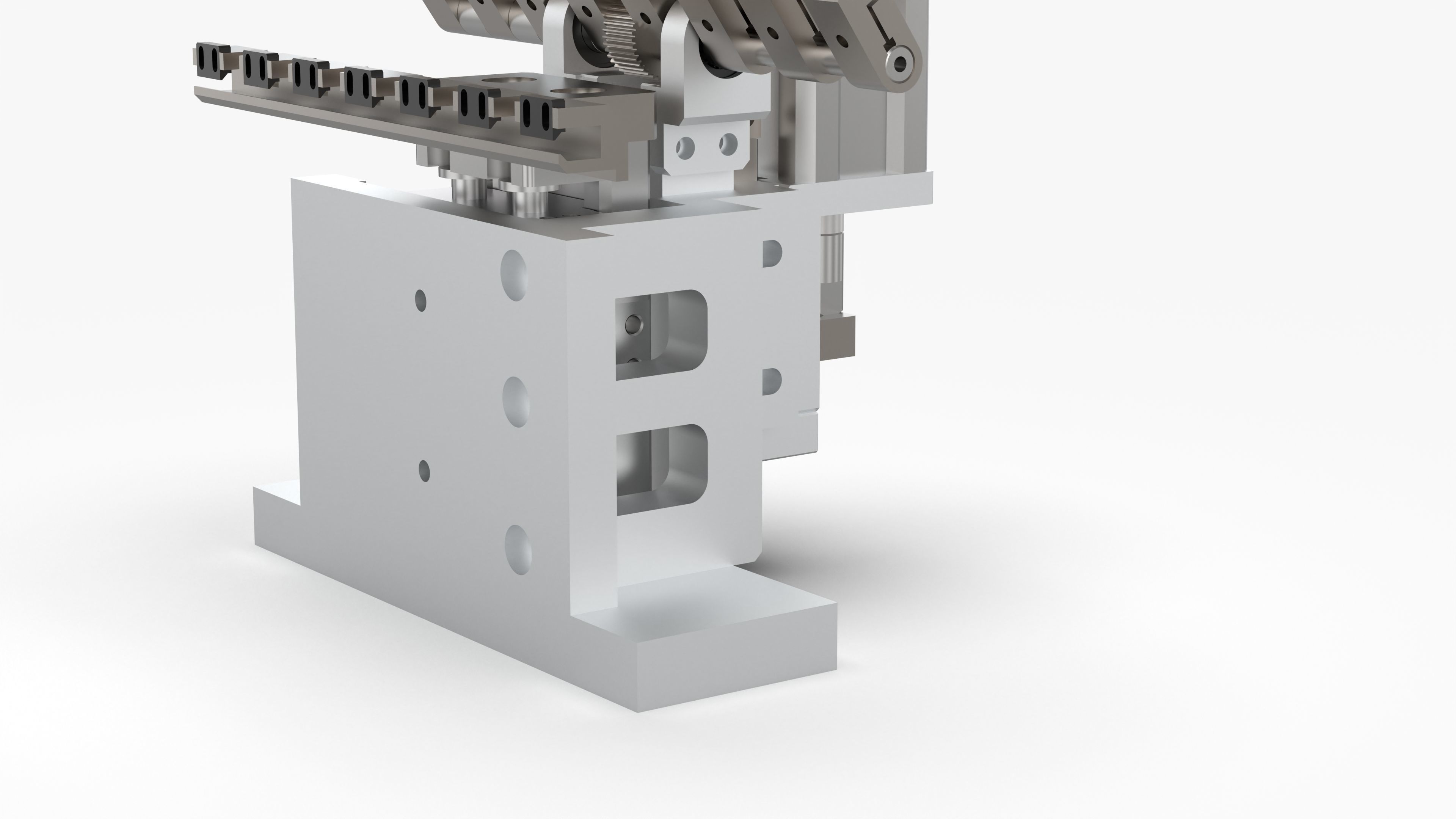 Rack and Pinion Gripper Mechanism 3D model_8
