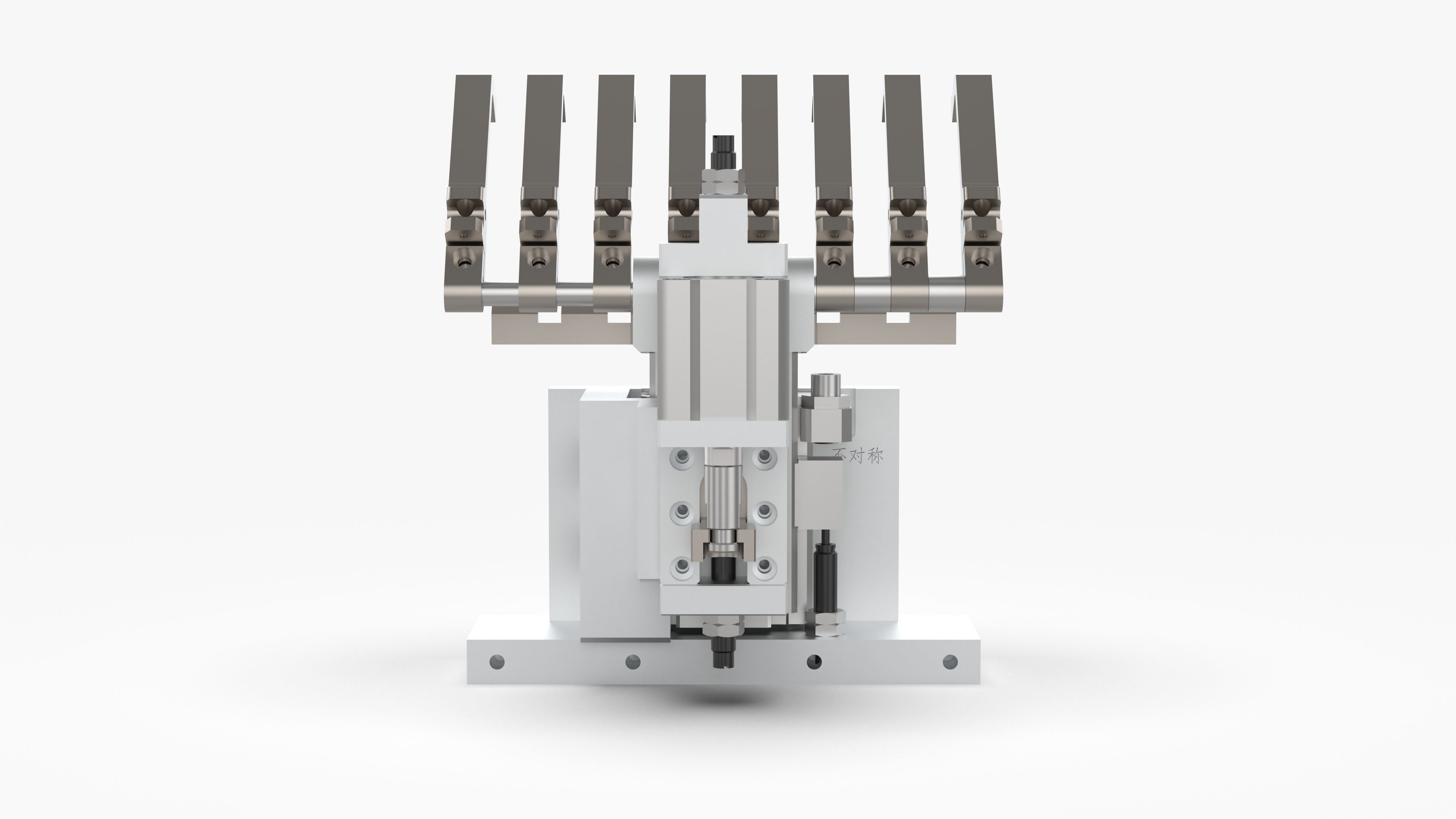 Rack and Pinion Gripper Mechanism 3D model_5