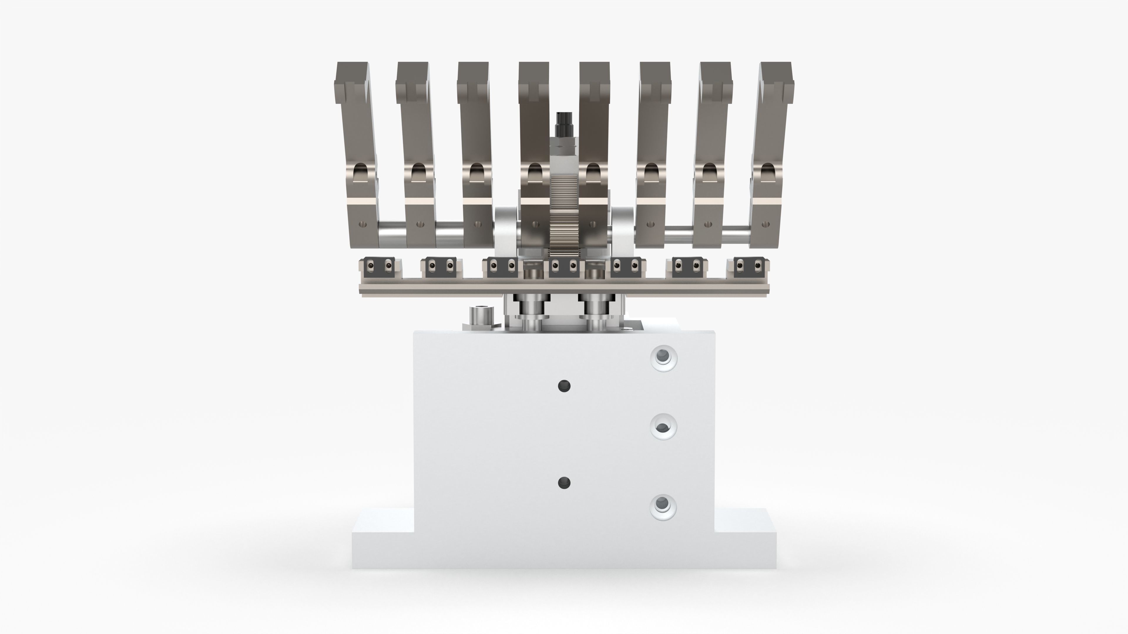 Rack and Pinion Gripper Mechanism 3D model_4